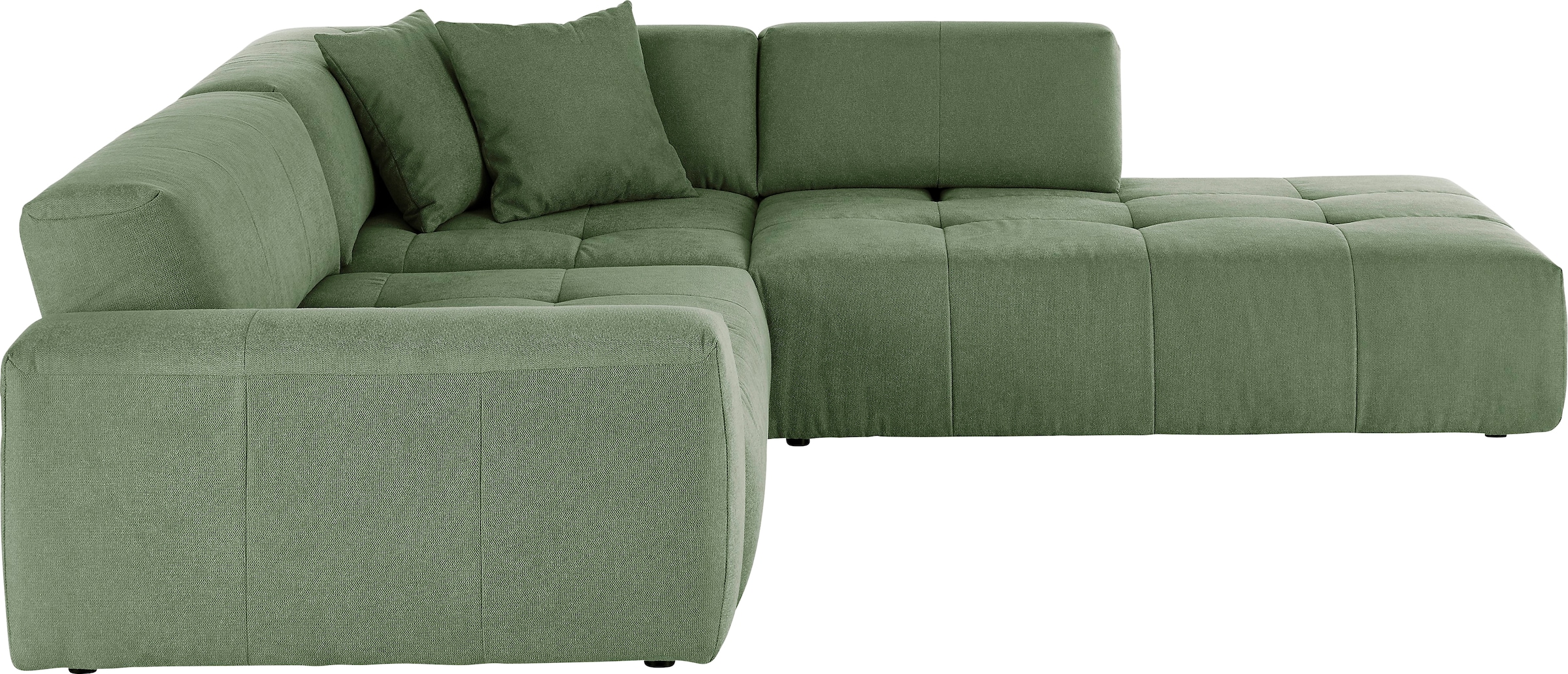 3C Candy Ecksofa »Yoshy Komfortsofa, bequem und modern, hochwertige Verarbeitungsdetails«, Zwei verschiedene Sitztiefen durch verstellbare Rückenlehne, L-Form