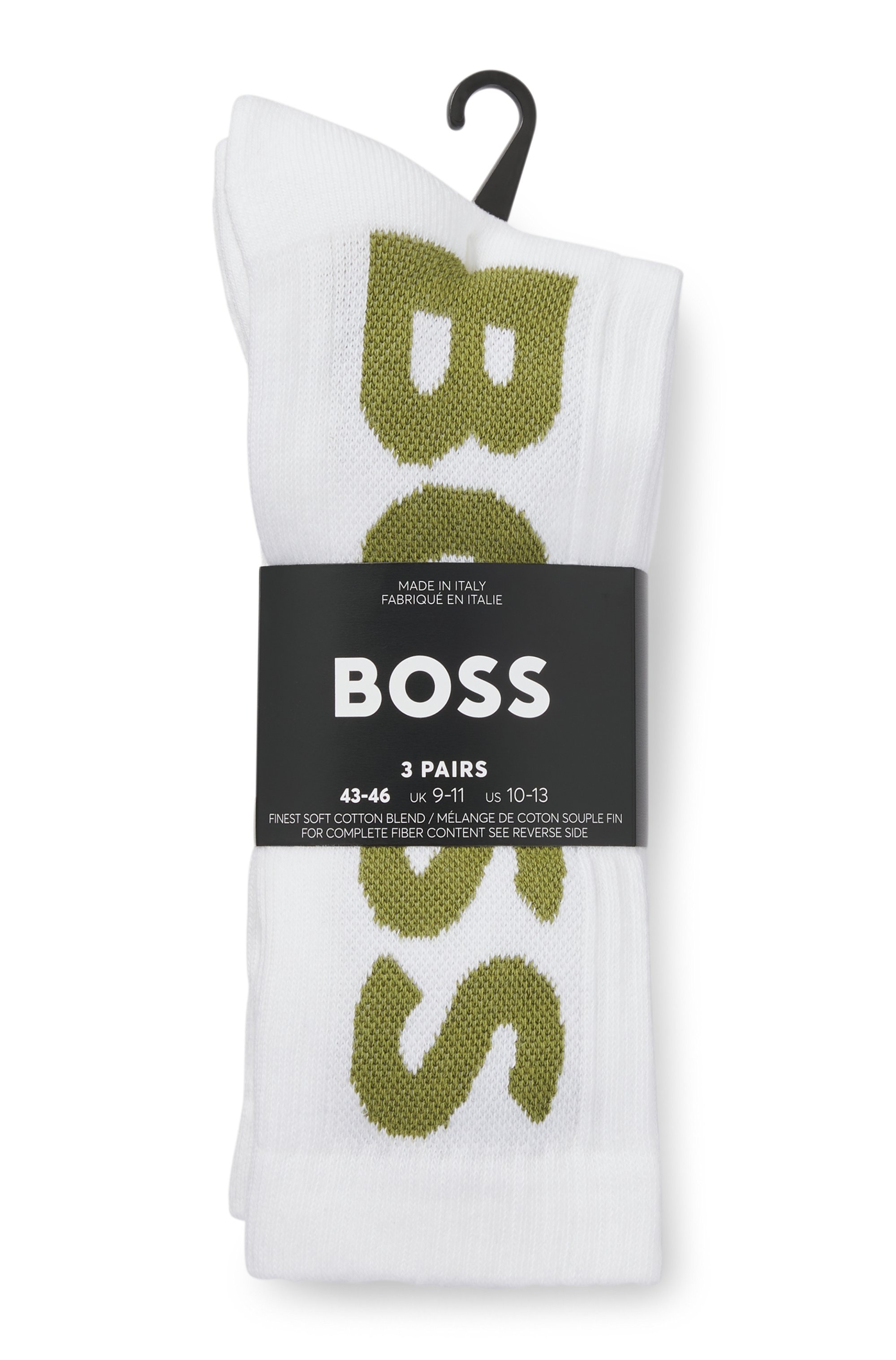 BOSS Socken »3P QS Rib Logo CC«, mit Logo