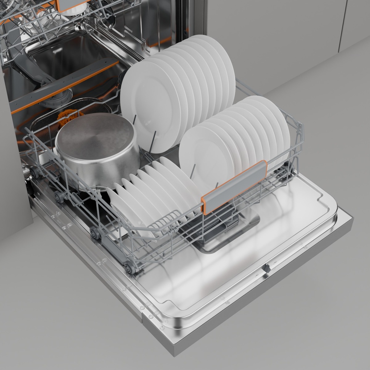 GORENJE teilintegrierbarer Geschirrspüler »GI663B95X« 9,4 l 16 tlg. Maßgedecke 16 Maßgedecke, auto. Türöffnung, Besteckschublade