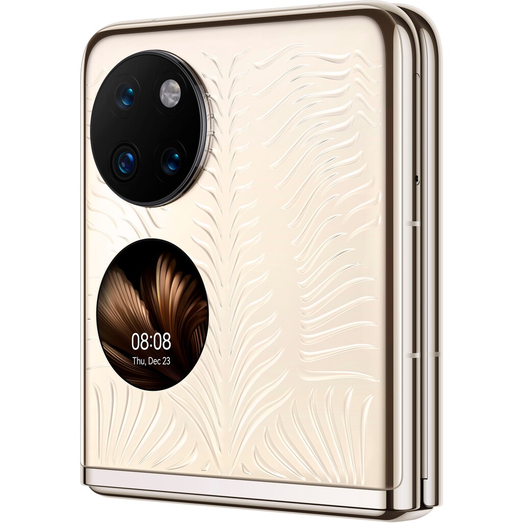 Huawei Smartphone »P50 Pocket Premium«, Gold, 17,53 cm/6,9 Zoll, 512 GB Speicherplatz, 40 MP Kamera