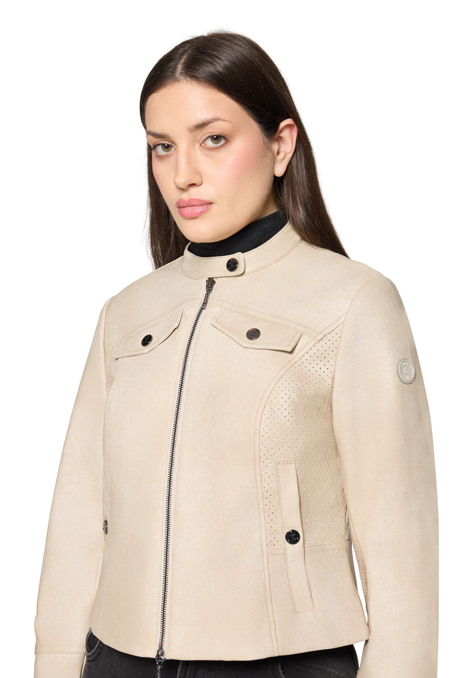 Amber & June Outdoorjacke »Casual-Jacke mit Stehkragen«
