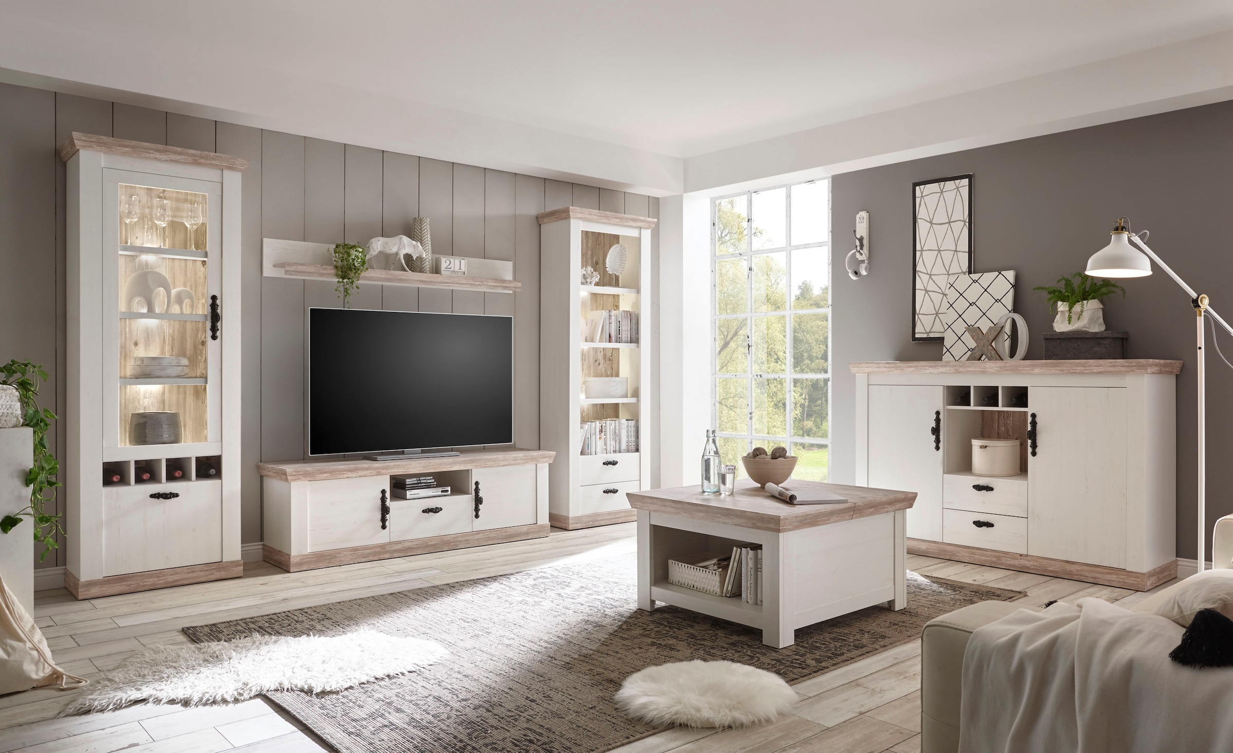 Home affaire Wohnwand »Florenz« Set, 4 Stk. tlg.