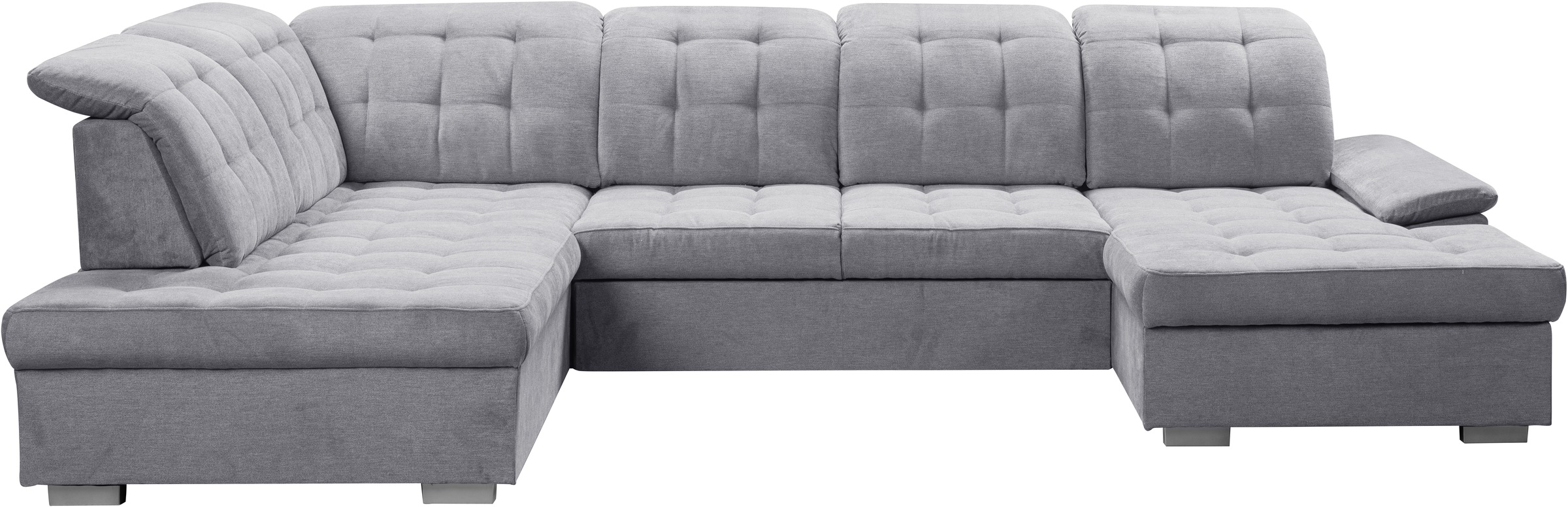 WERK2 Wohnlandschaft »Kordula-New U-Form«, Sofa in U-Form mit Schlaffunktion & Bettkasten, Schlafcouch