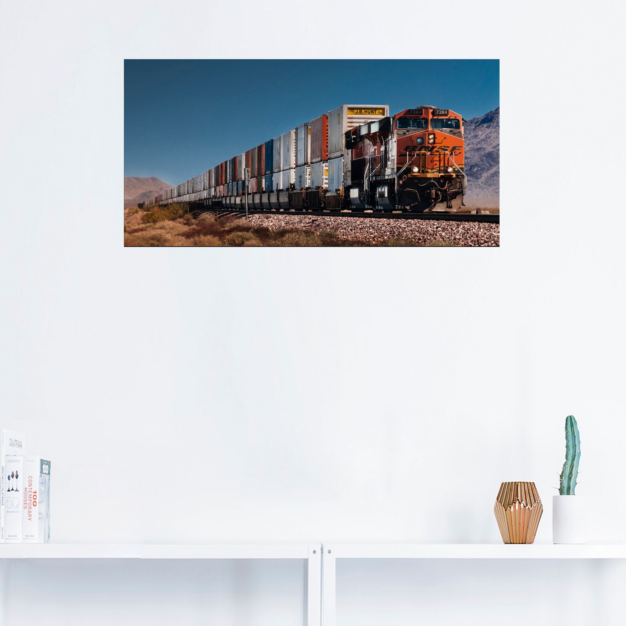 Artland Wandbild »Güterzug BNSF Kalifornien«, Züge, (1 St.), als Poster, Wandaufkleber in verschied. Größen