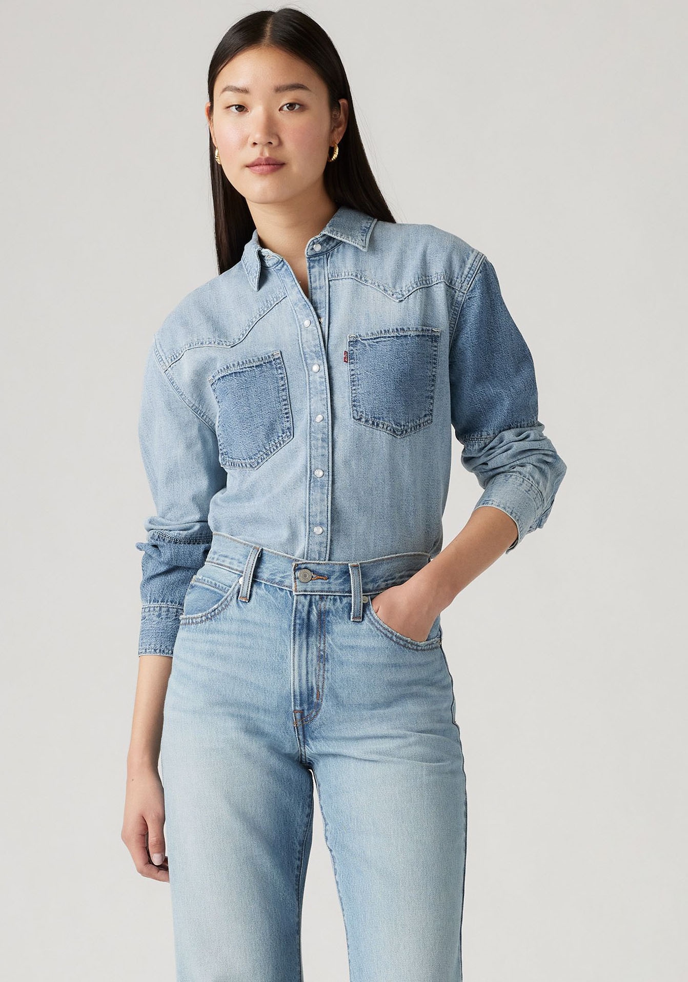 Jeansbluse »TEODORA WESTERN SHIRT«