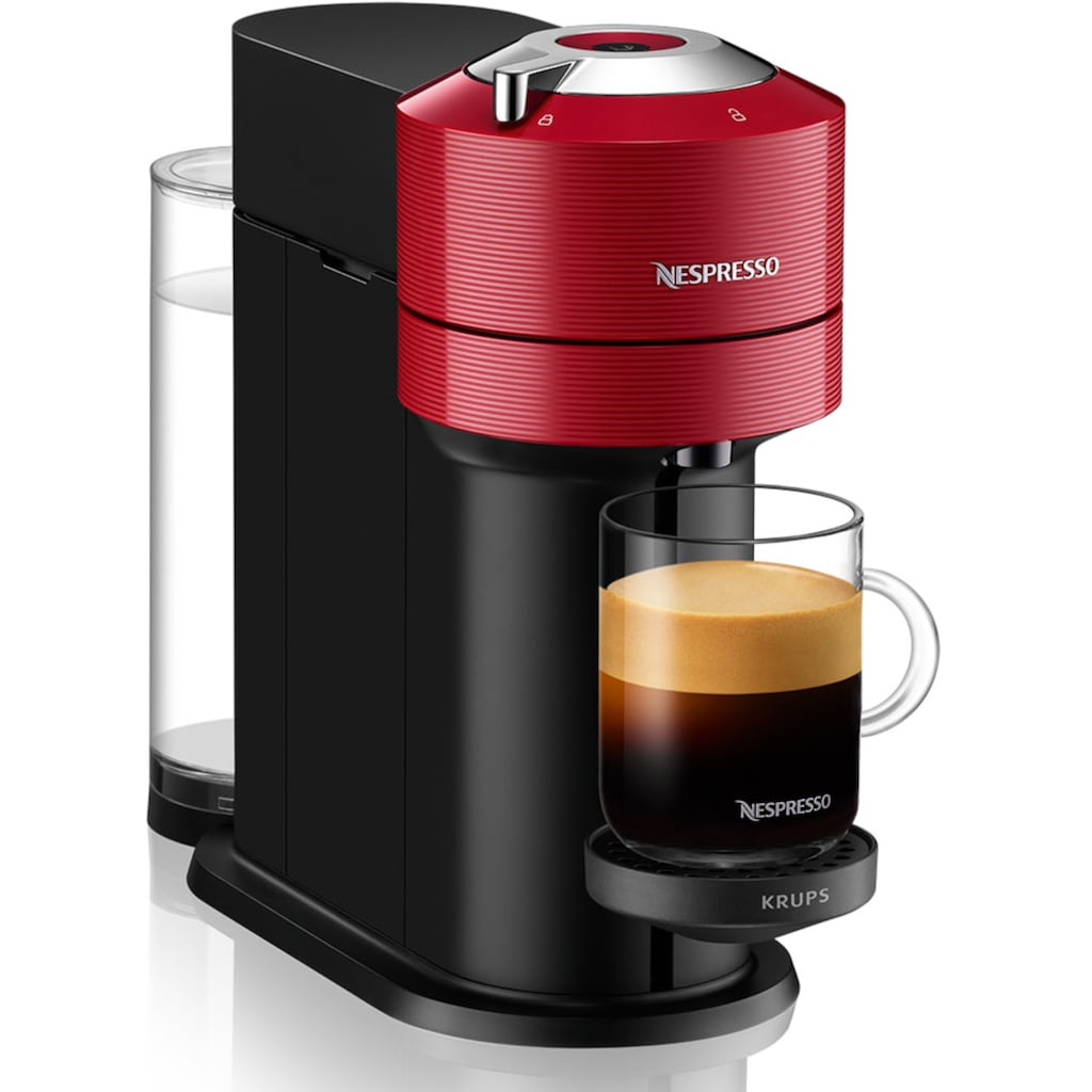Nespresso Kapselmaschine »XN9105 Vertuo Next von Krups«, aus 54% recyceltem Kunststoff, inkl. Willkommenspaket mit 12 Kapseln