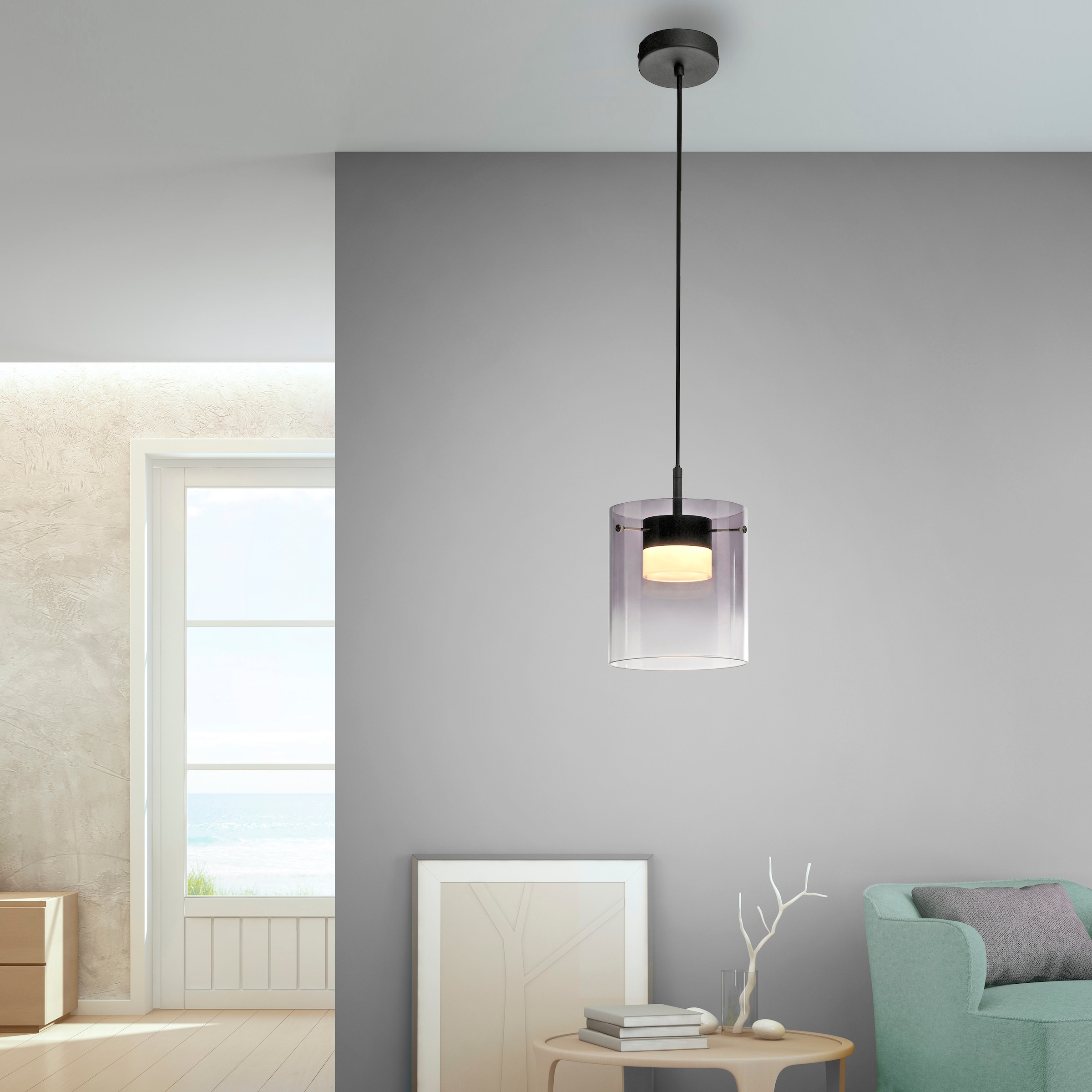JUST LIGHT LED Deckenleuchte »ELIO« LED-Board 1 Stk. Warmweiß 3-Stufen Dimmer, Switchmo