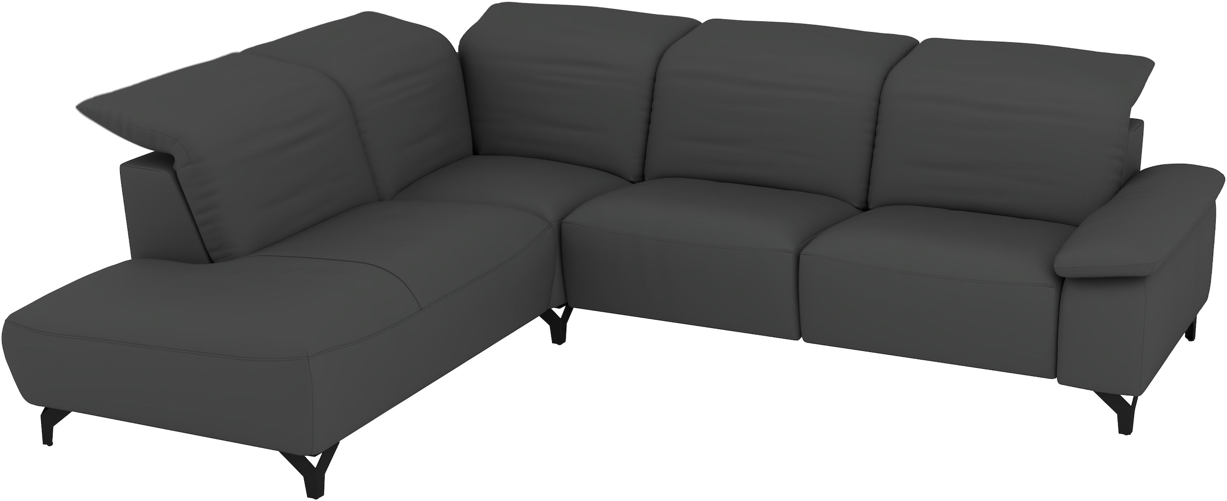 Musterring Ecksofa »MR370« Edles Leder in 3 Farben, Sitzkomfort nach Wahl, Maße 288 x 241 cm