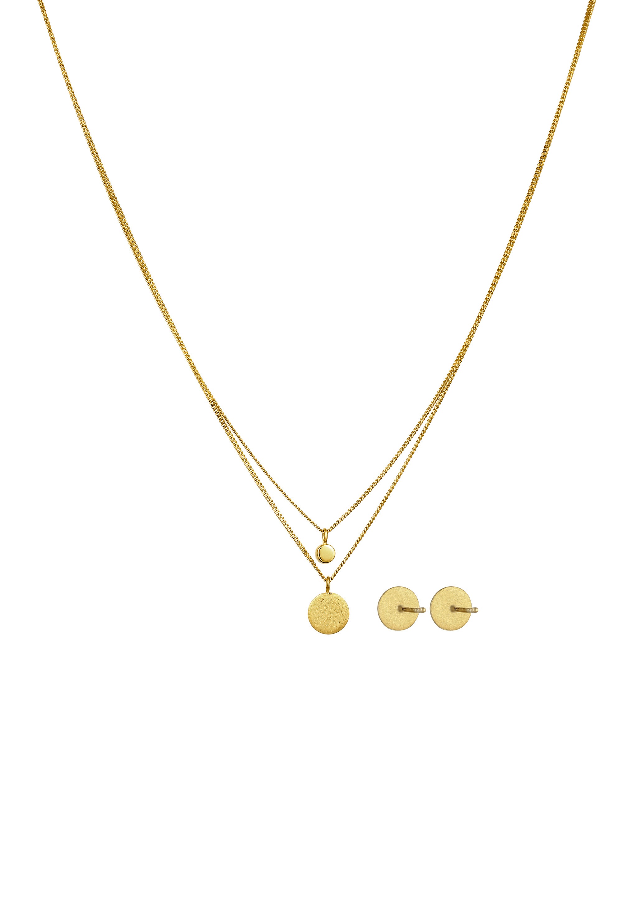 Elli Ohrring und Ketten Set »Schmuckset mit Kristallen von Swarovski® Weiß 925 Sterling Silber« ()