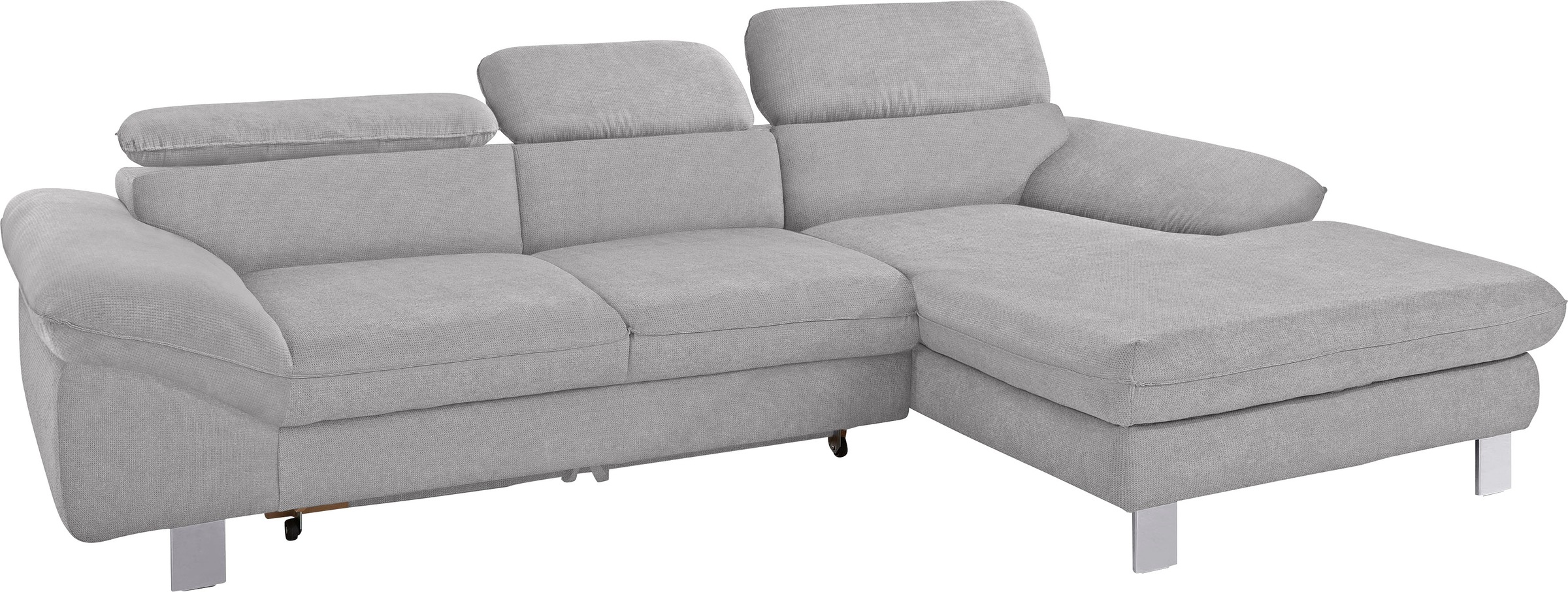 COTTA Polstergarnitur »Driver L-Form«, (Set, 2 tlg.), Set bestehend aus: Ecksofa mit Kopfteilverstellung & Hocker
