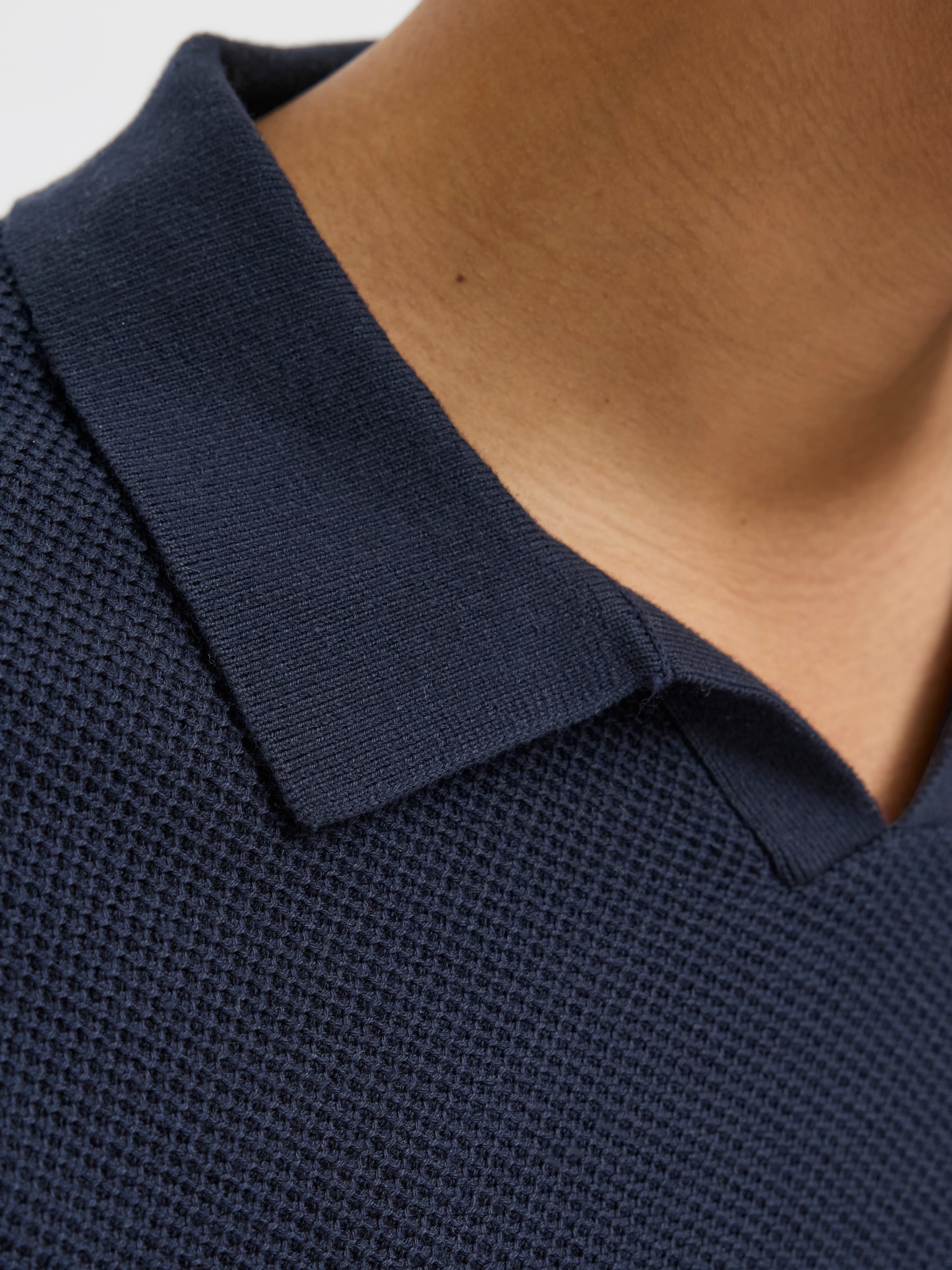 Jack & Jones Rundhalspullover »JPRCCEASTON KNIT SPLIT NECK SS SN«