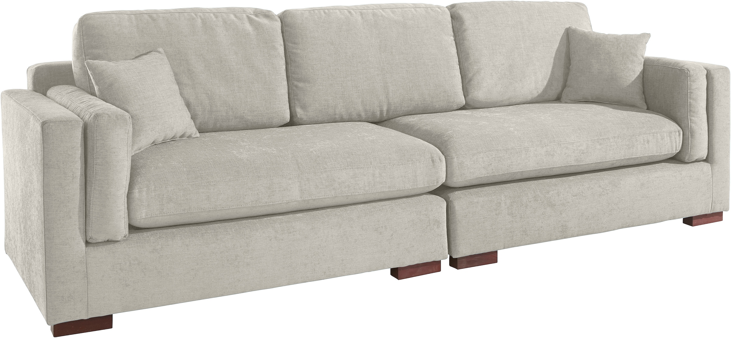 Home affaire Big-Sofa »Fresh Pond«, in vielen Bezugsqualitäten und Farben, B/T/H: 290/96/95 cm