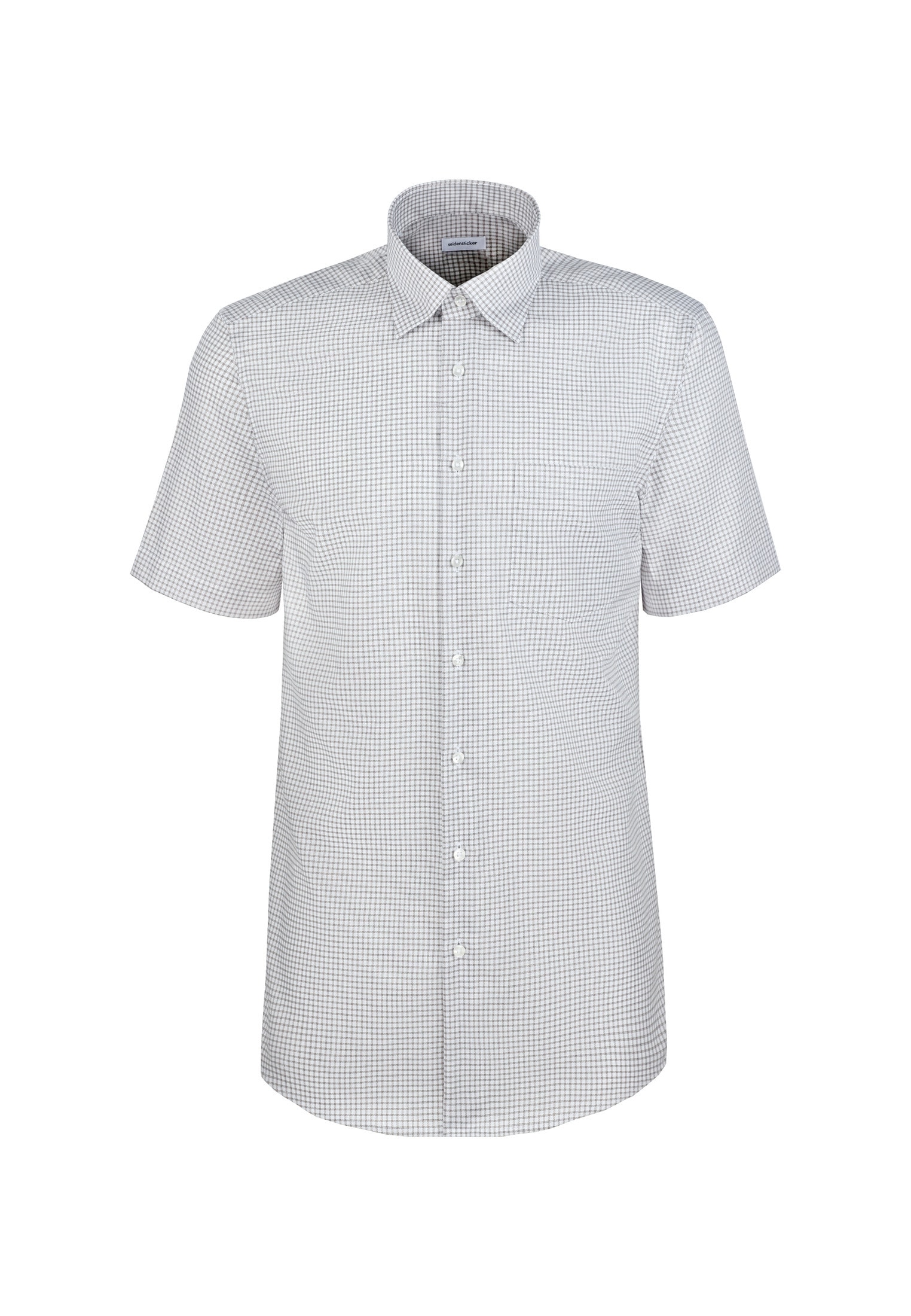 seidensticker Businesshemd »Schwarze Rose« Comfort 1/2 Covered-Button-Down-Kragen Karo
