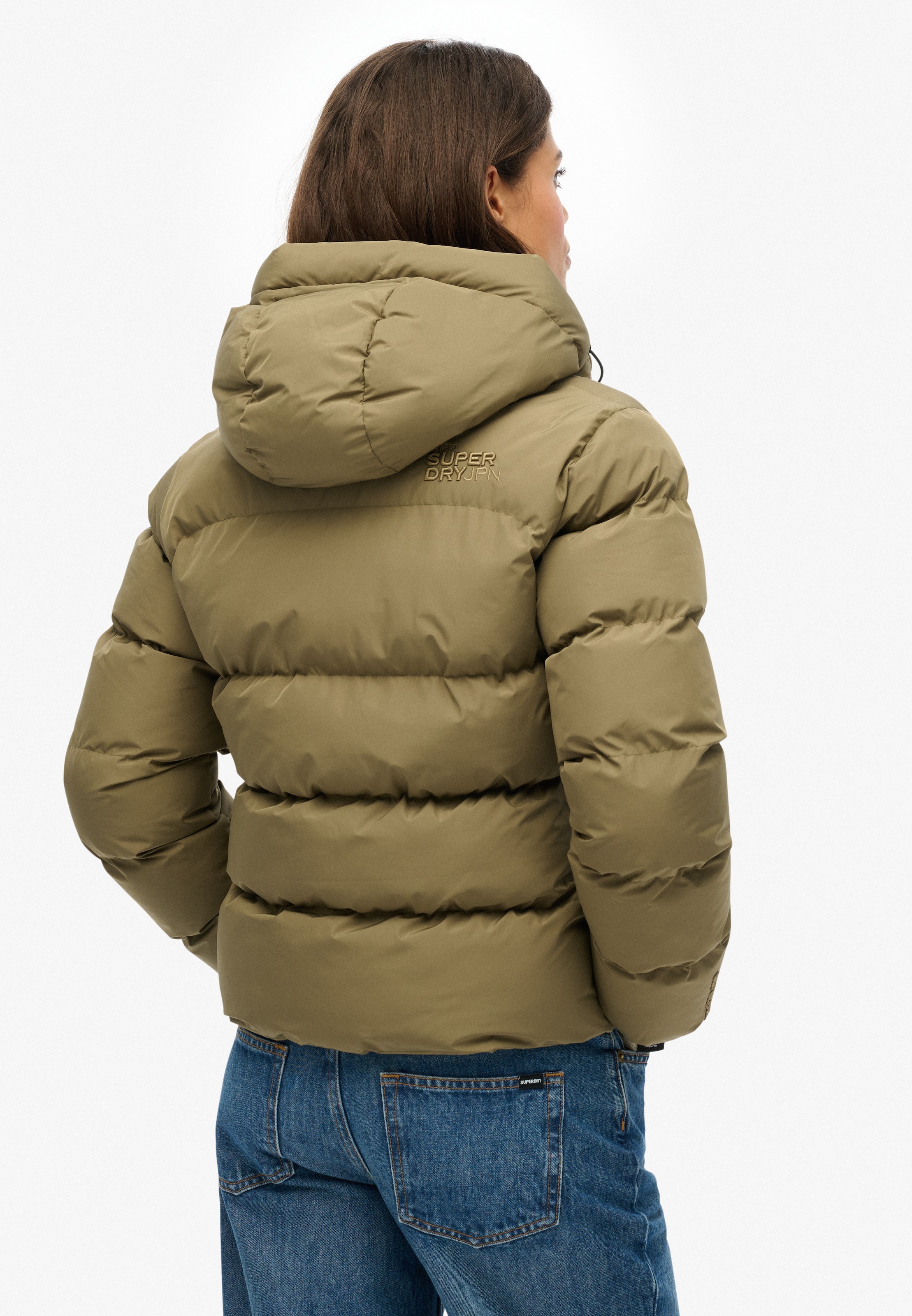 Superdry Steppjacke »HOODED SPORTS PUFFER JACKET«, mit Kapuze