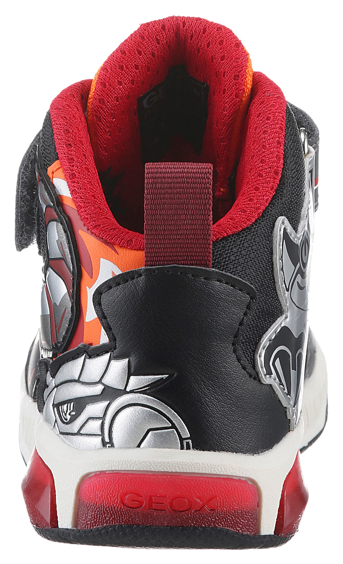 Geox Sneaker »J INEK BOY C - Blinkschuh«, High Top Sneaker, Schnürboots mit coolem Motiv