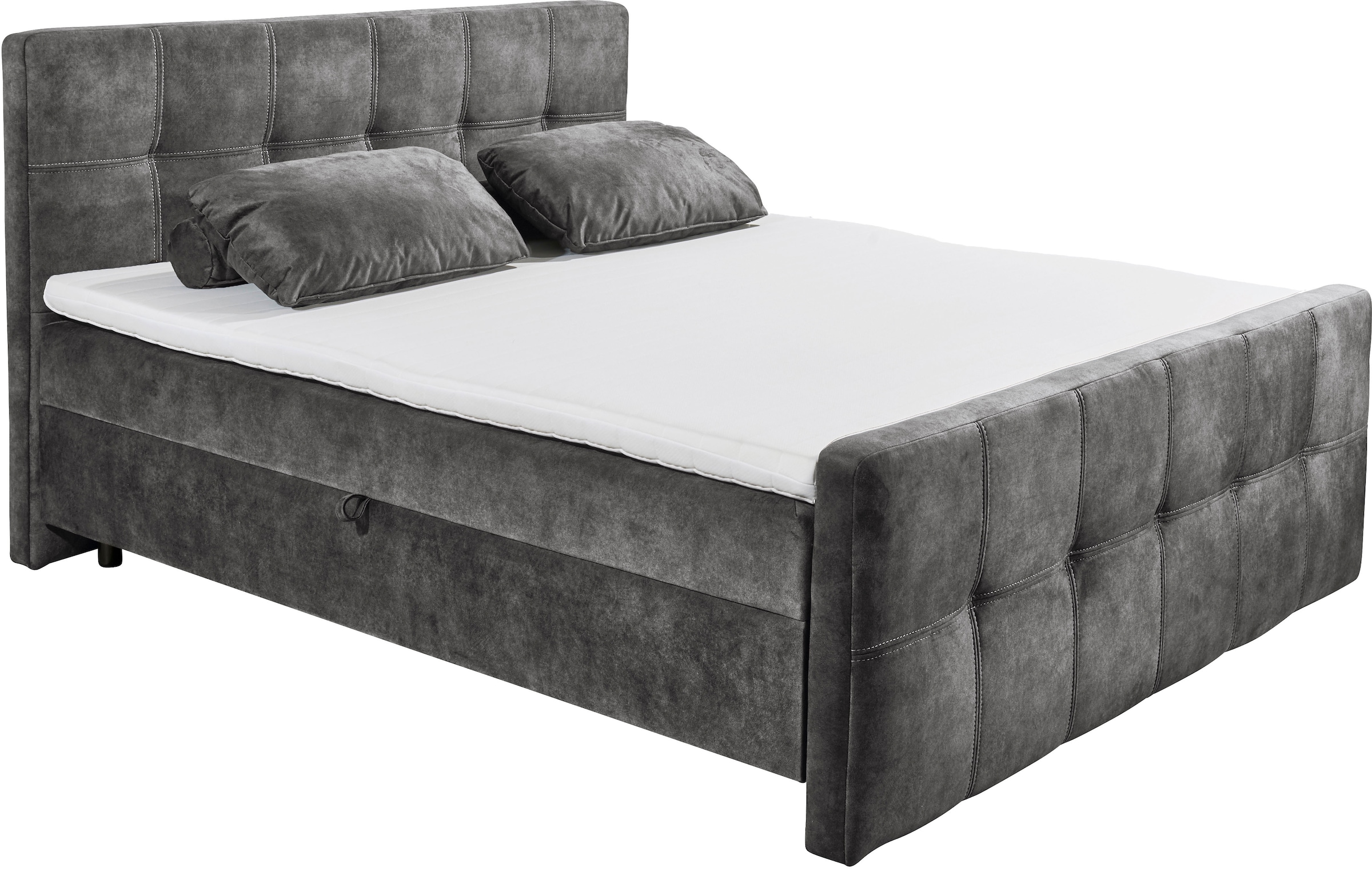 ED EXCITING DESIGN Boxbett »Valetta« mit Bettkasten, inkl. Topper