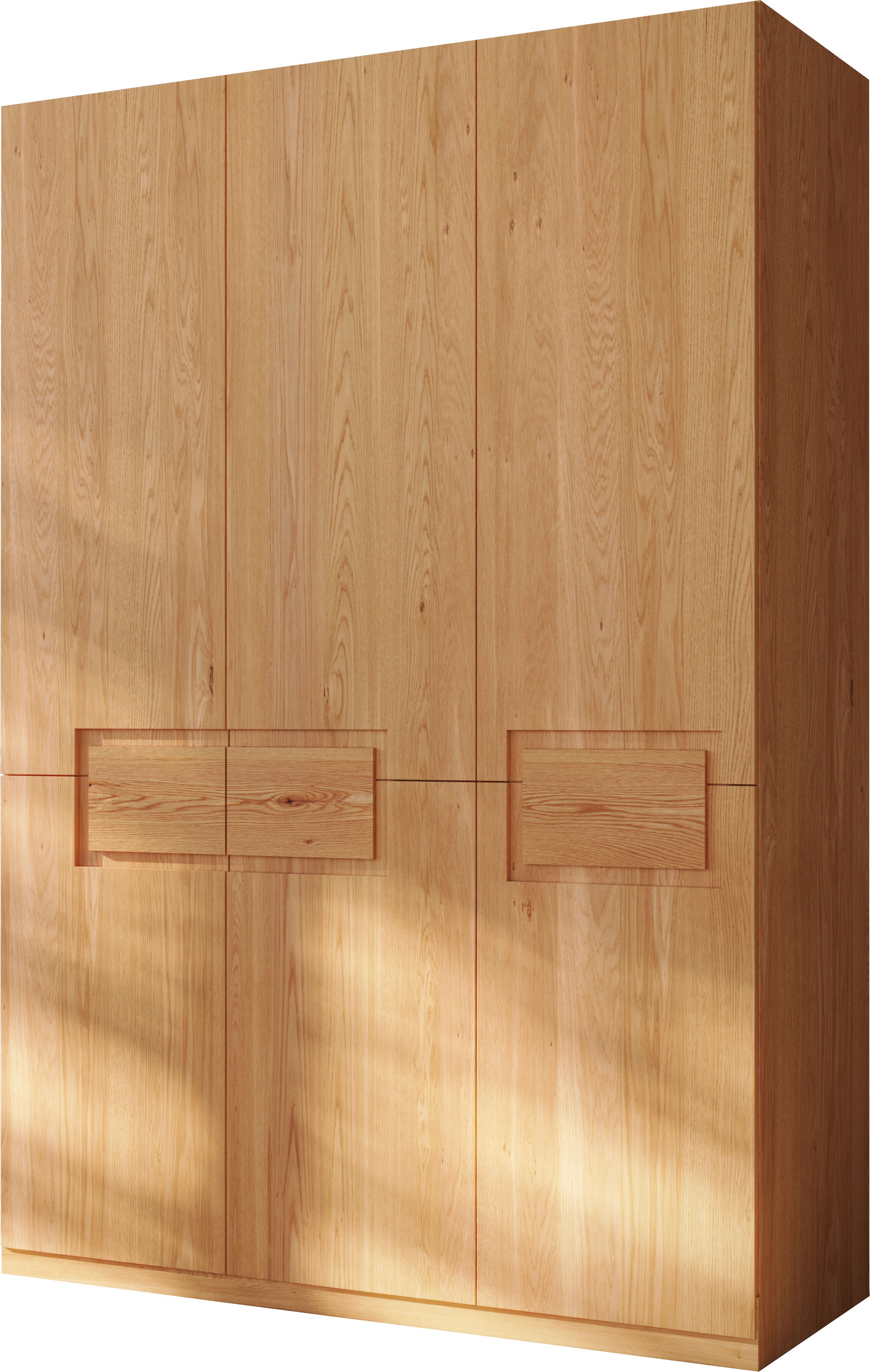 Home affaire Kleiderschrank »Léopoldine aus Kernbuche, erhältlich in verschiedenen Breiten« Massivholz-Kleiderschrank, im 50 cm Raster planbar