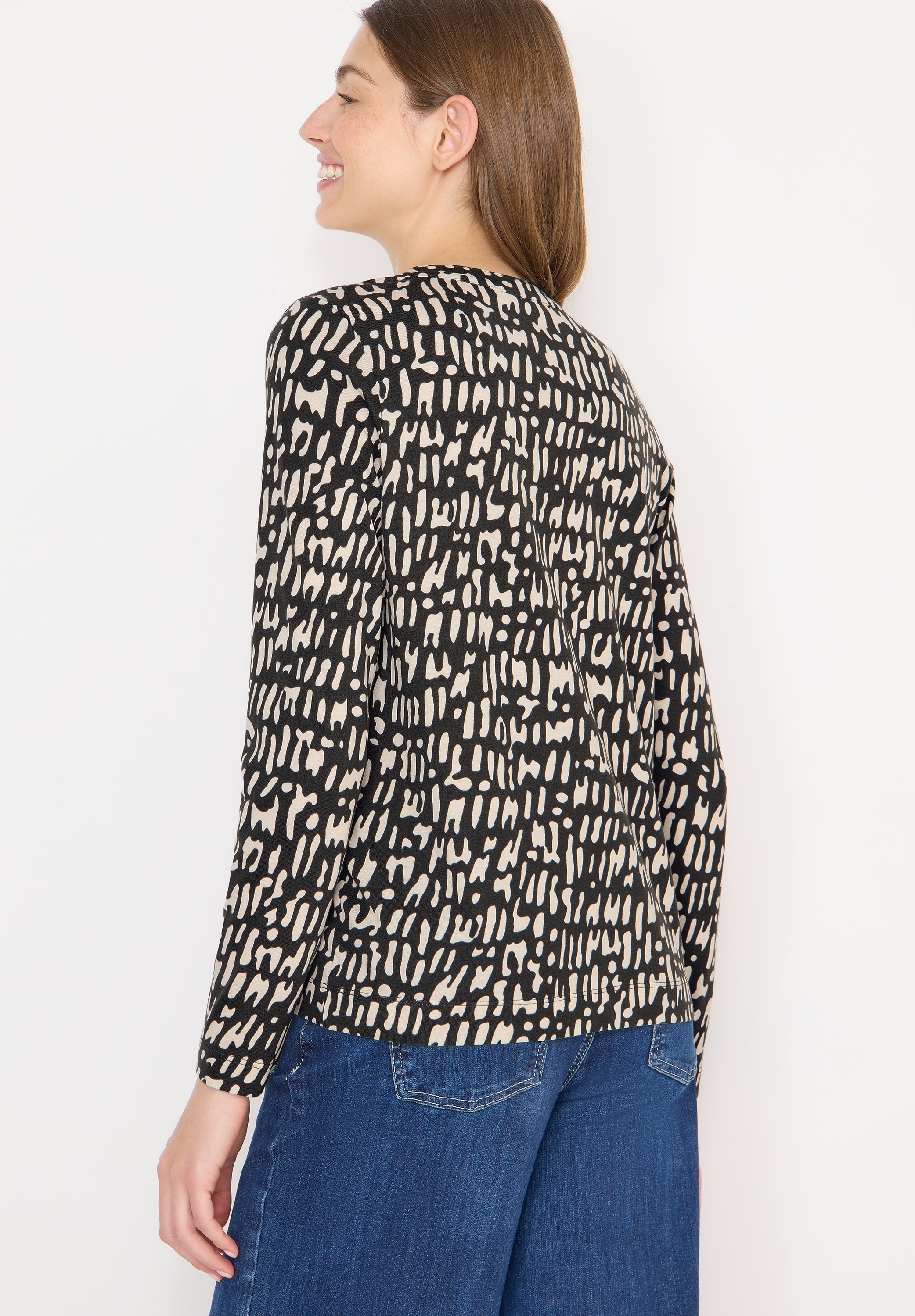 Cecil Print-Shirt im Tunika-Look und mit grafischem Muster