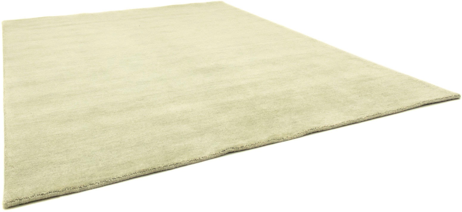 morgenland Wollteppich »Uni - Gabbeh Teppich - Softy«, rechteckig, 1,6 mm Höhe, Gabbeh Optik, Uni Farben, reine Wolle, sehr weicher Flor, Wohnzimmer