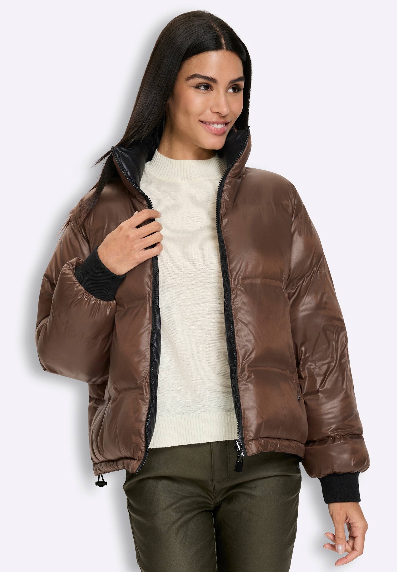 heine Steppjacke »Wendejacke Steppjacke zum Wenden« ohne Kapuze