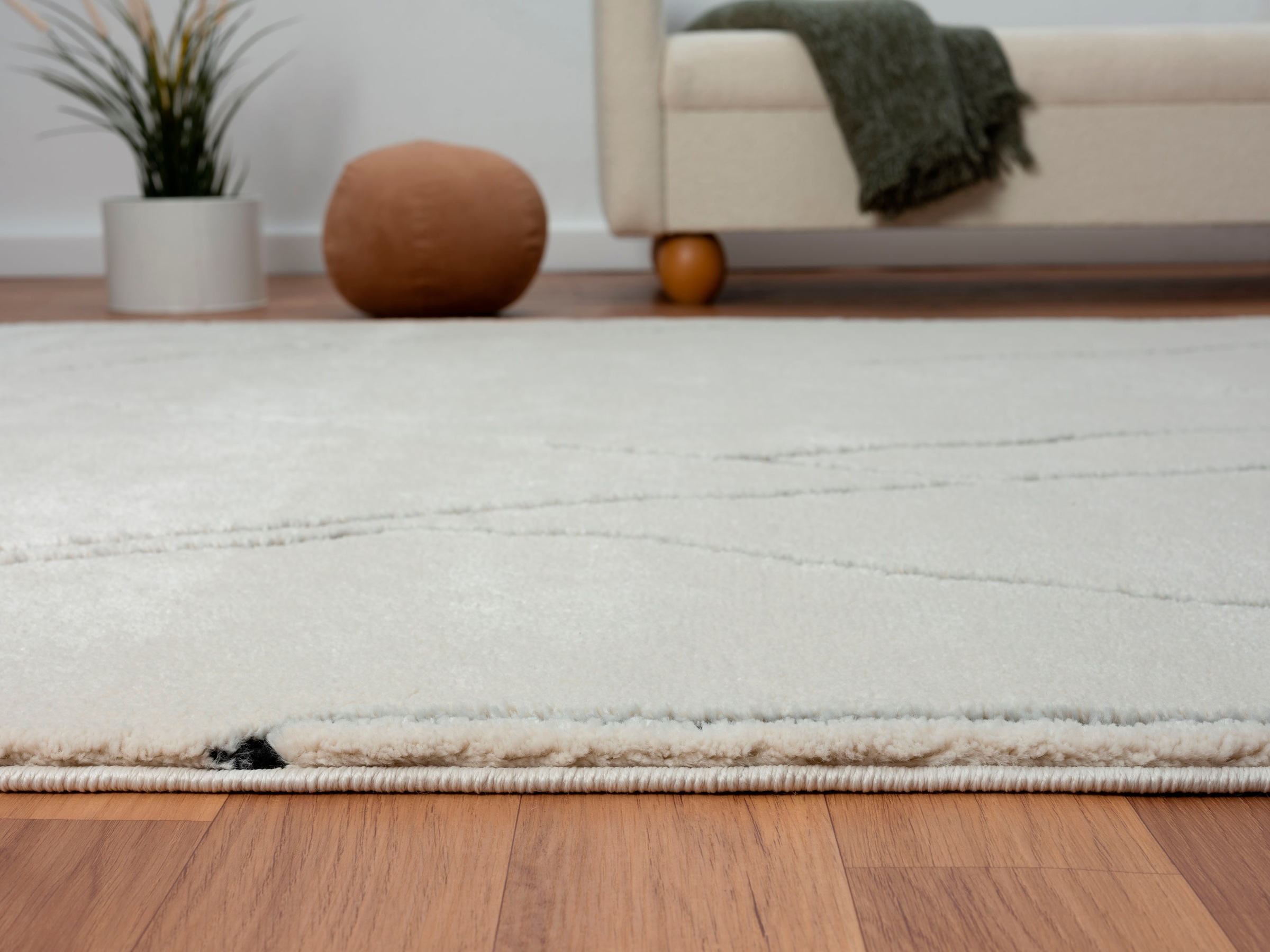 Myflair Möbel & Accessoires Hochflor-Teppich »Moroccan Drawline, LAGERRÄUMUNG!« rechteckig 24 mm Höhe modern, marokkanisches Design, flauschig weich durch Hochflor