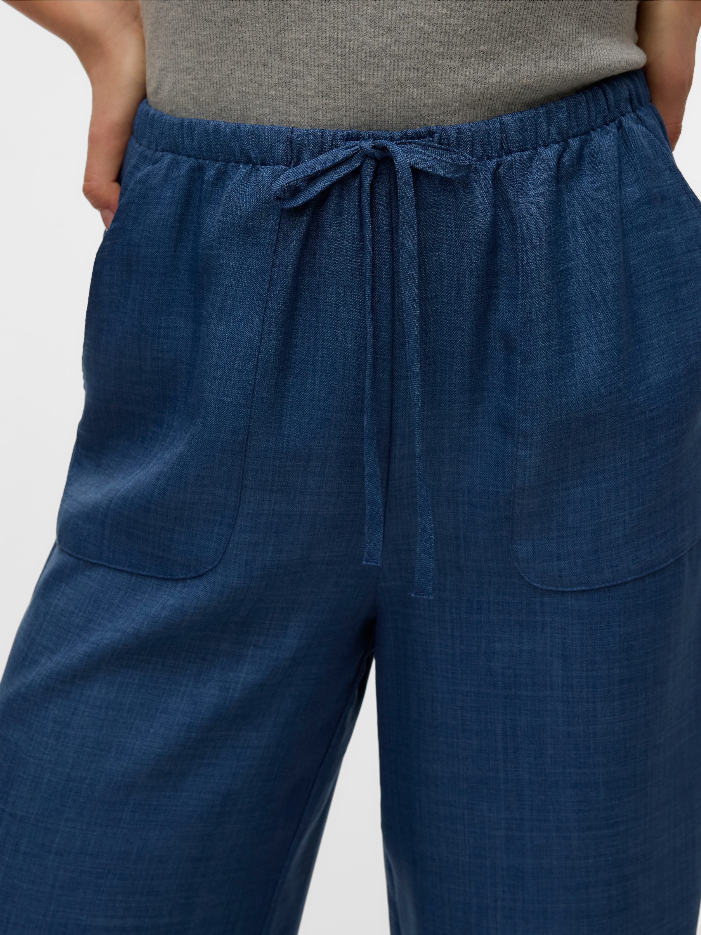 Vero Moda Schlupfhose »VMMELANEY HW LOOSE PANT WVN GA NOOS«