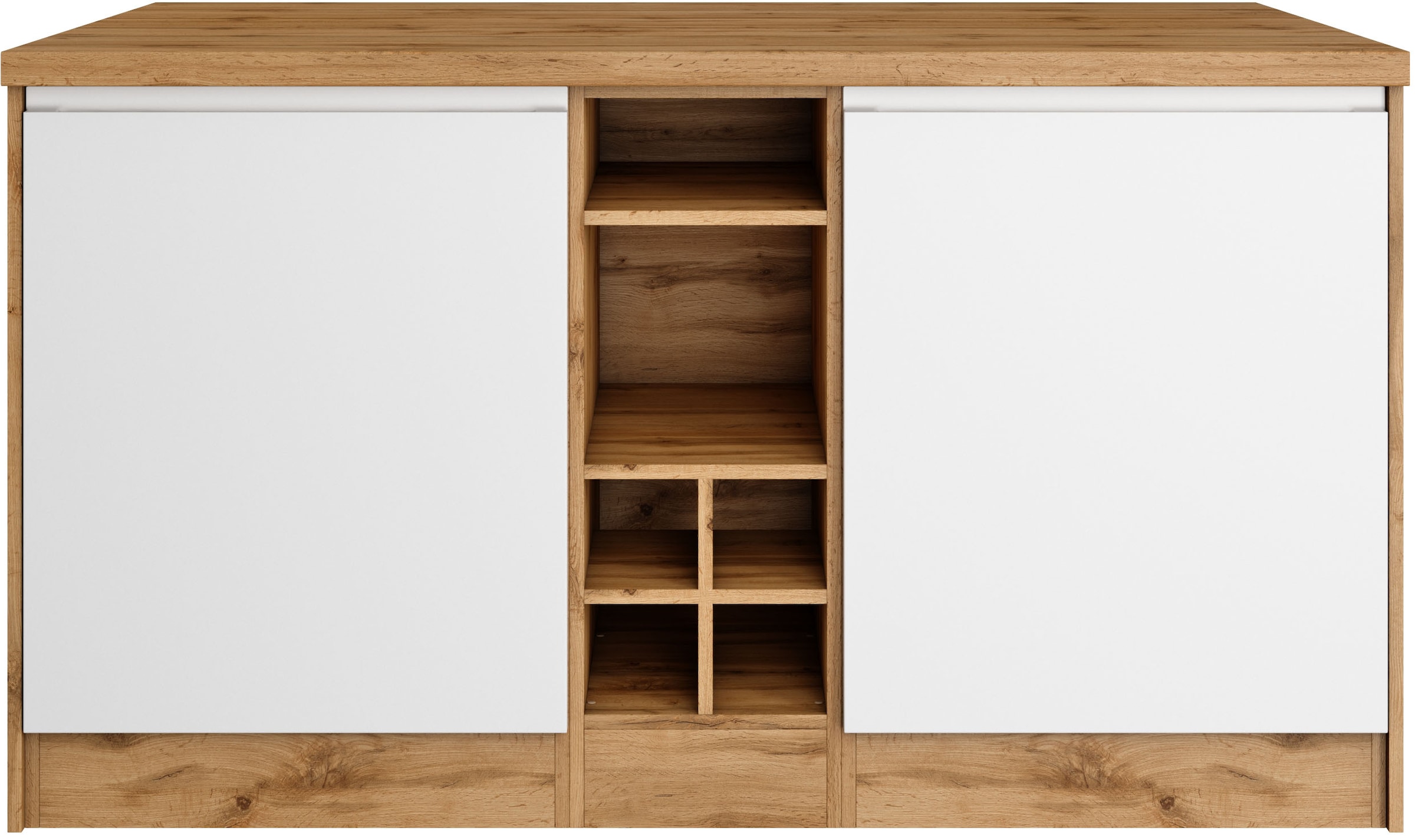 KOCHSTATION Kücheninsel »KS-Bruneck, Breite 153 cm« MDF-Fronten, Arbeitsplatte 38mm stark