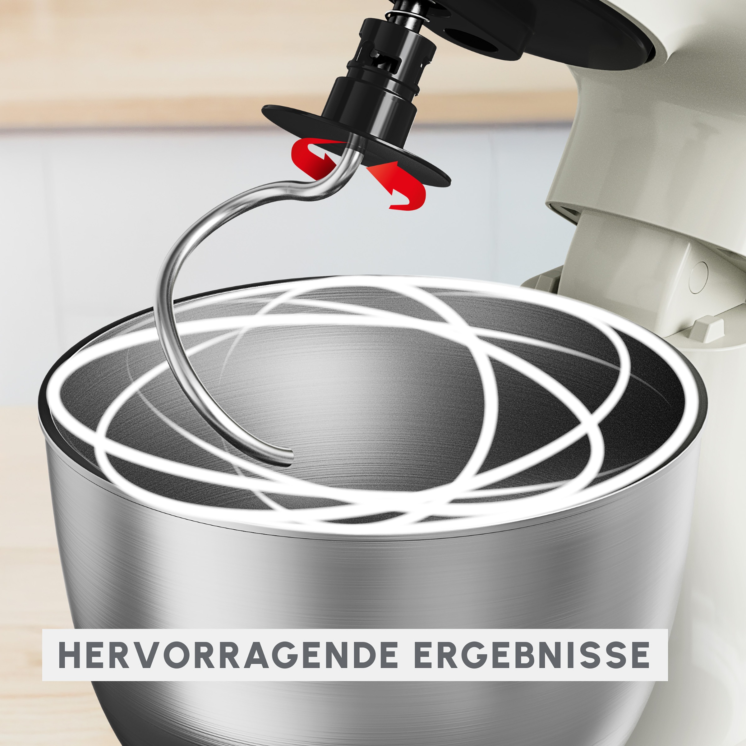 Tefal Küchenmaschine »QB140A Bake Easy«, 12 Geschwindigkeiten + Pulse, planetarisches Rührsystem, 3,5 L