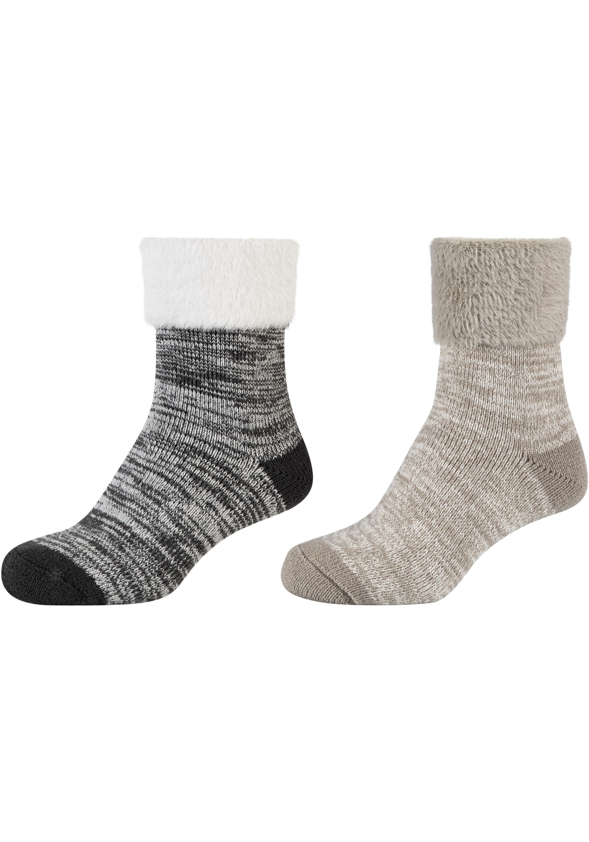 Camano Socken, (2er Pack), Mouline Cosy Socks, wärmende Qualität, sanfte Zehennähte, komfortabel
