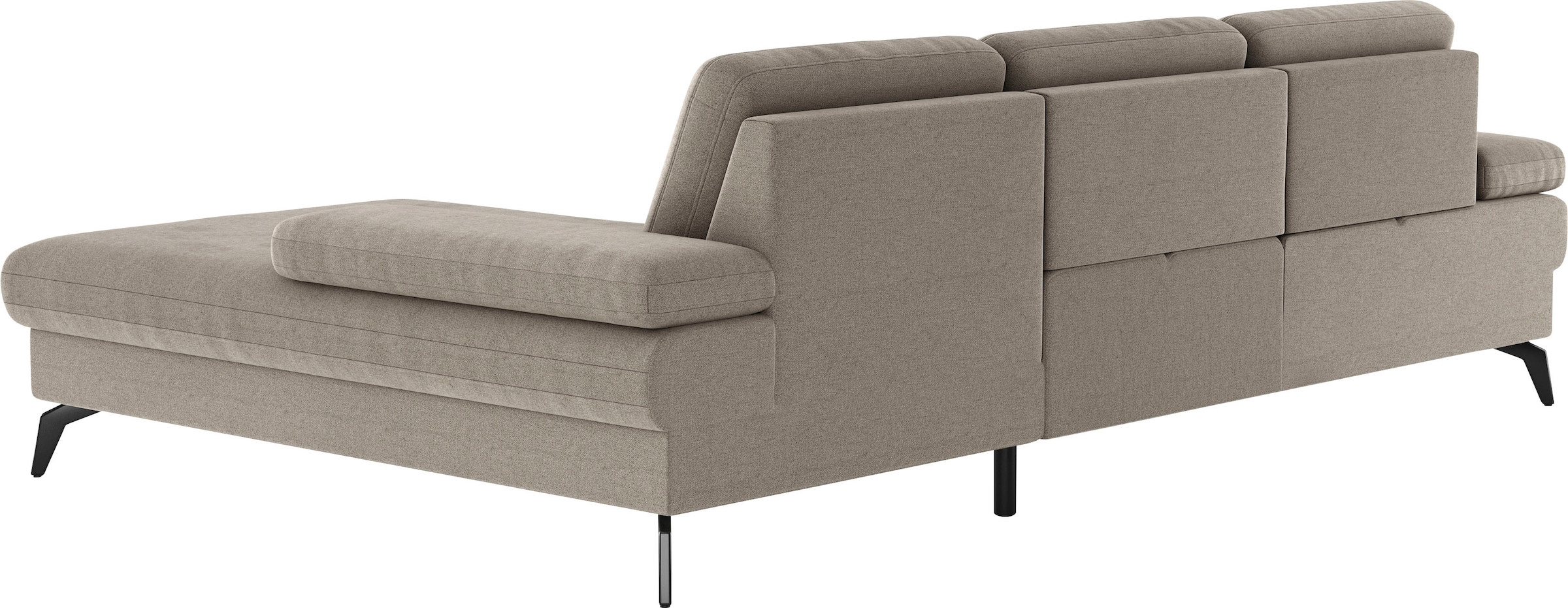 sit&more Ecksofa »Morris L-Form, inkl. Sitztiefenverstellung«, wahlweise mit Armteilverstellung, Bettfunktion & Bettkasten