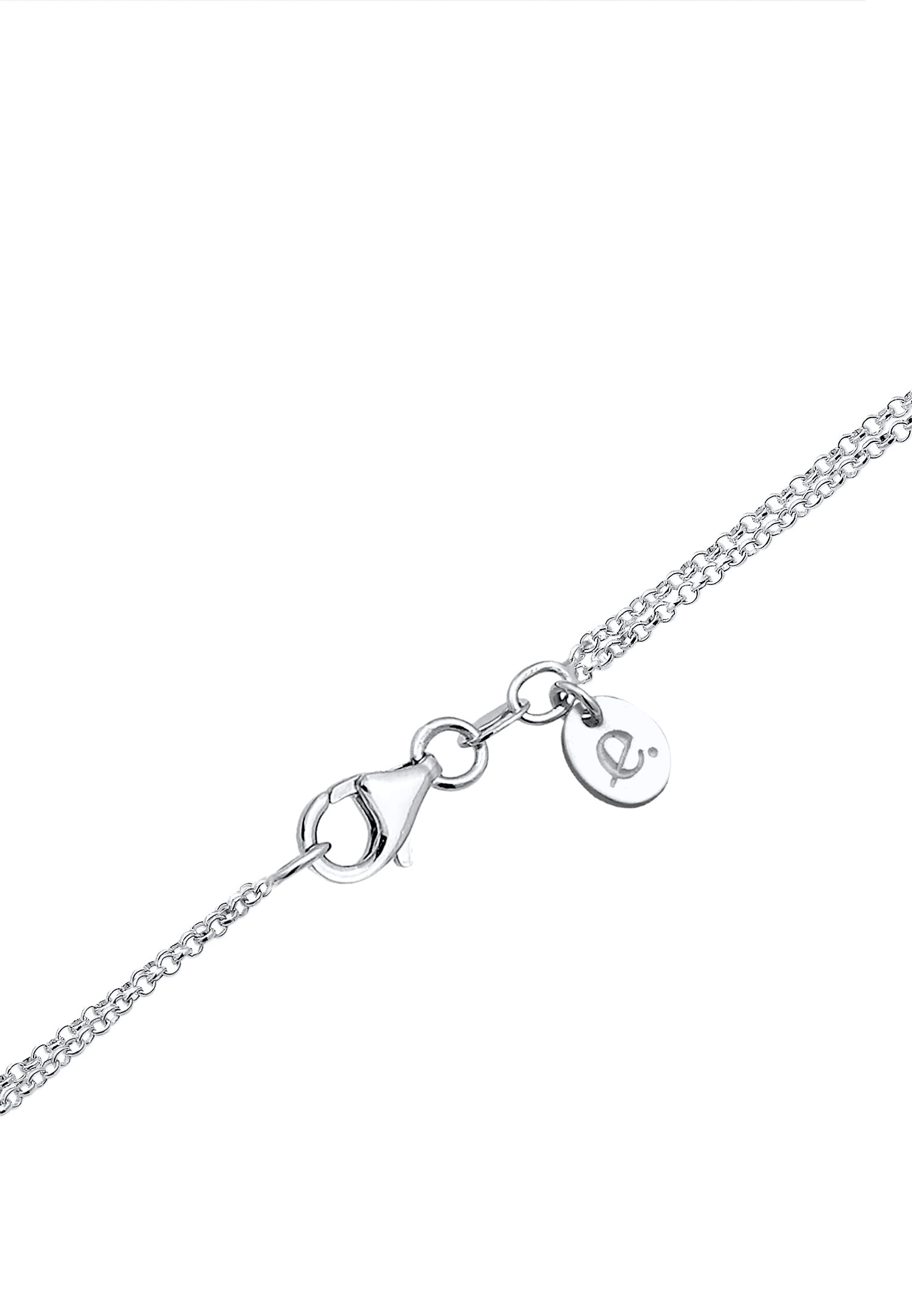 Elli Premium Silberkette »Halskette Layer mit Topas Edelstein 925 Sterling Silber«