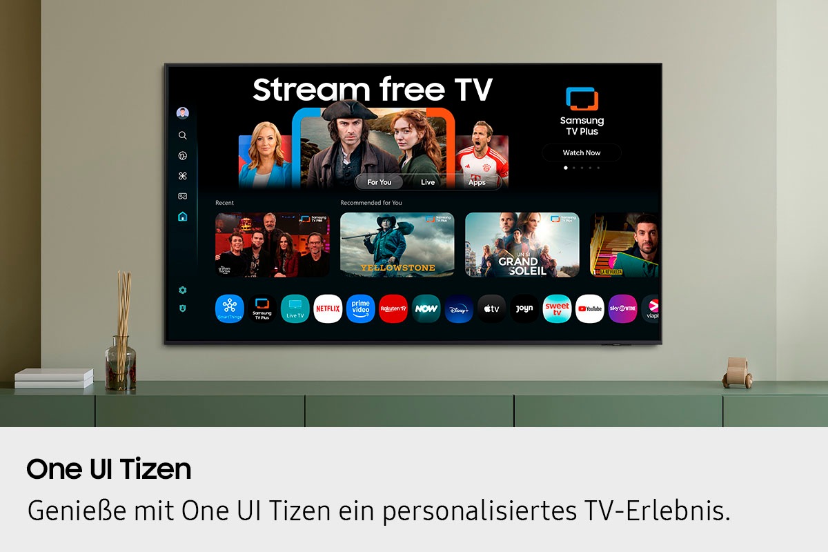 Samsung LED-Fernseher »GU50U8079FU«, 4K Ultra HD, Smart-TV, Crystal UHD, Q-Symphony, Dolby Surround Sound, Triple Tuner, Smart-Hub