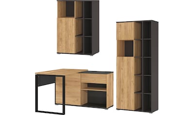 GERMANIA Büromöbel-Set »Fintona«, inklusive Winkelschreibtisch und zwei Aktenschränken kaufen