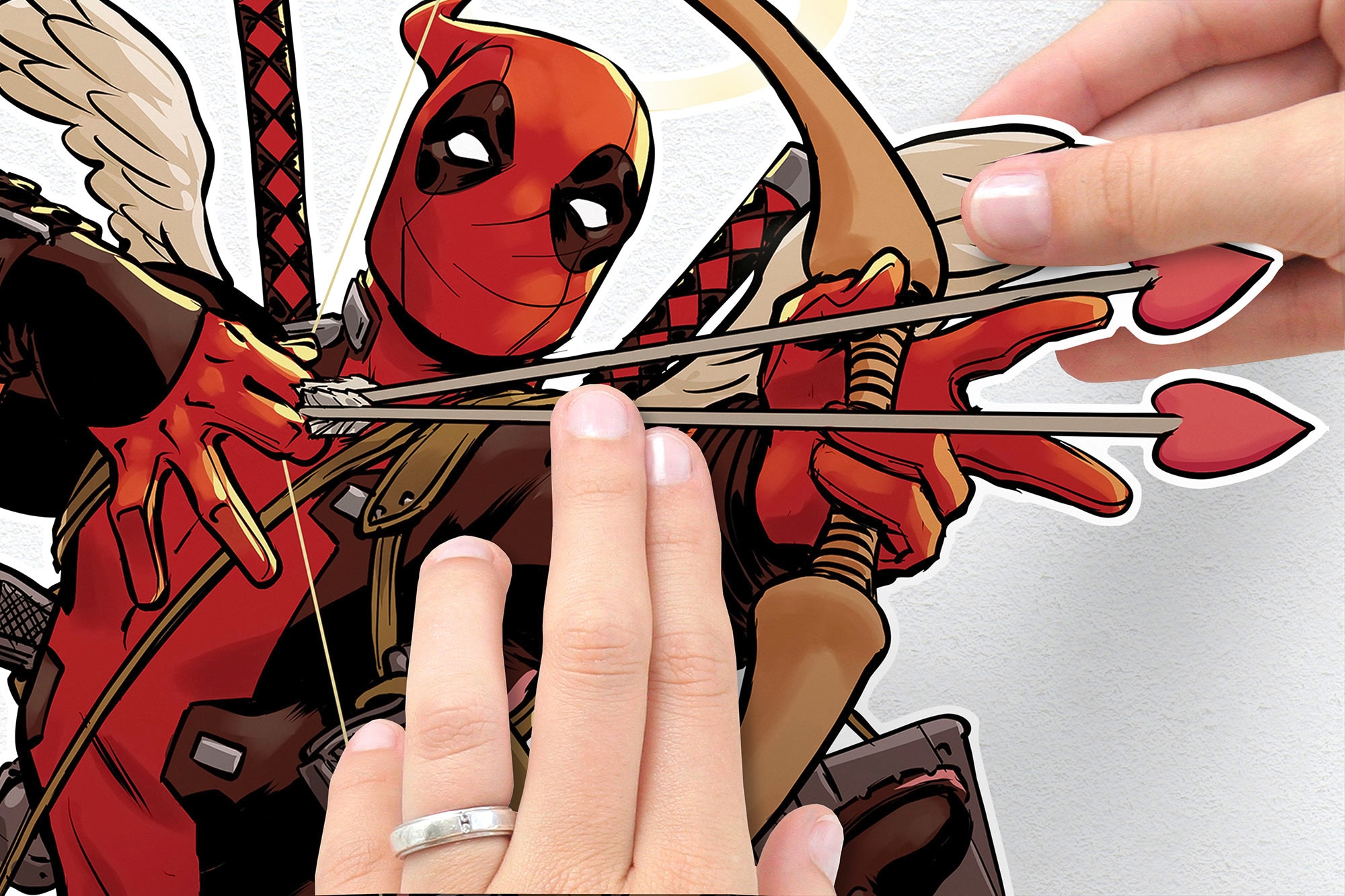 Komar Wandtattoo »Deadpool Lovepool - Größe 50 x 70 cm«, (17 St.), selbstklebend, Wandsticker, Kinderzimmer