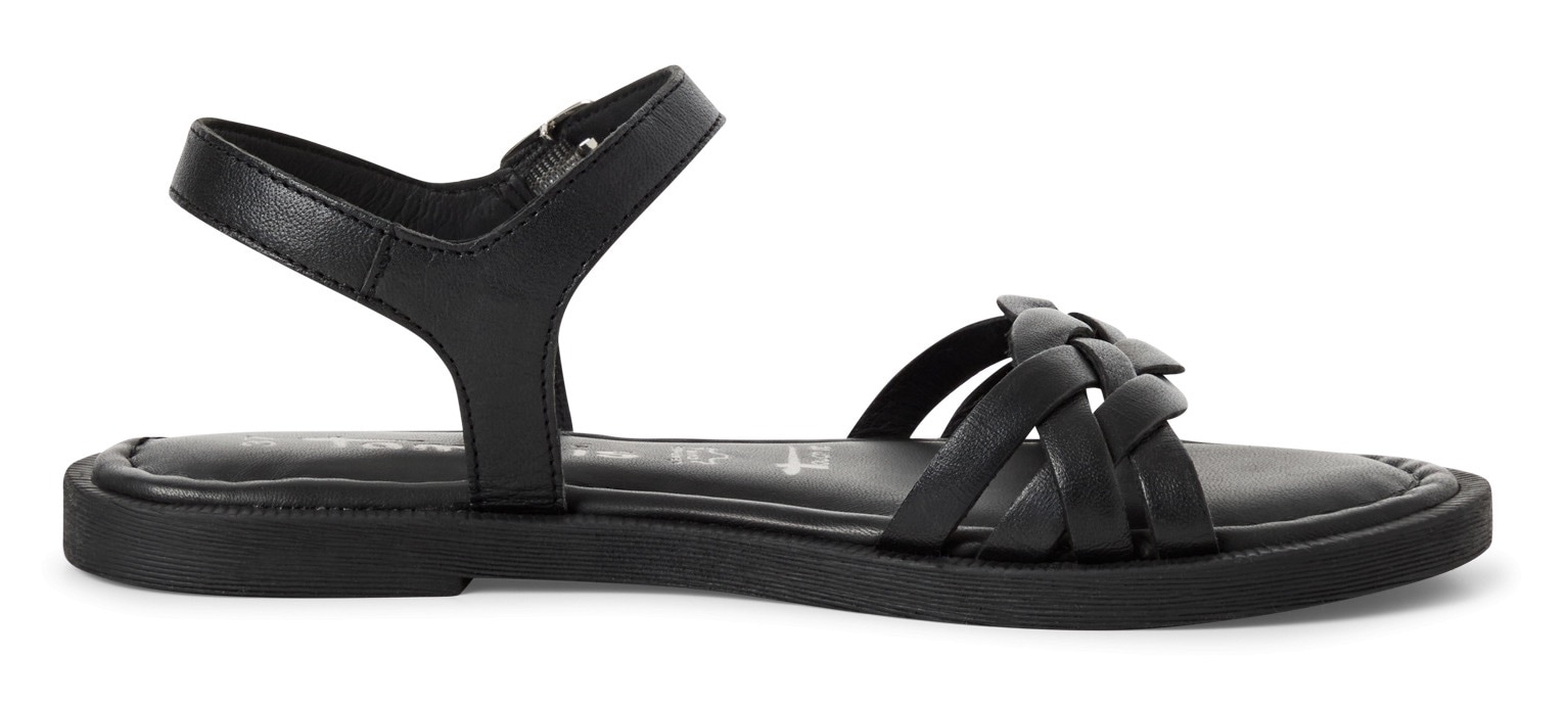 Tamaris Riemchensandale, Sandalette, Sommerschuh mit Riemchen in Flechtoptik