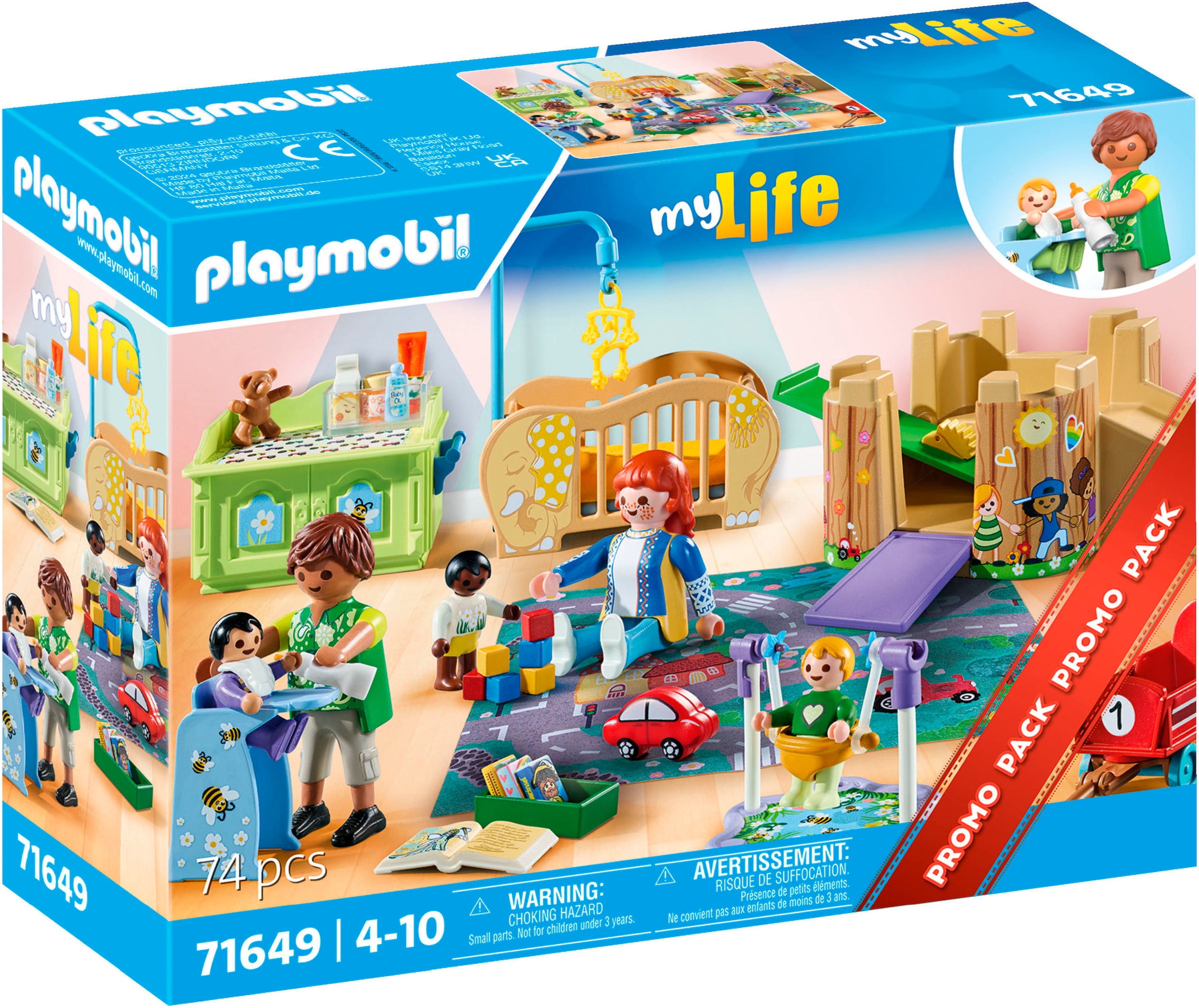 Playmobil® Konstruktions-Spielset »Krabbelgruppe (71649), My Life«, (74 St.), Made in Europe