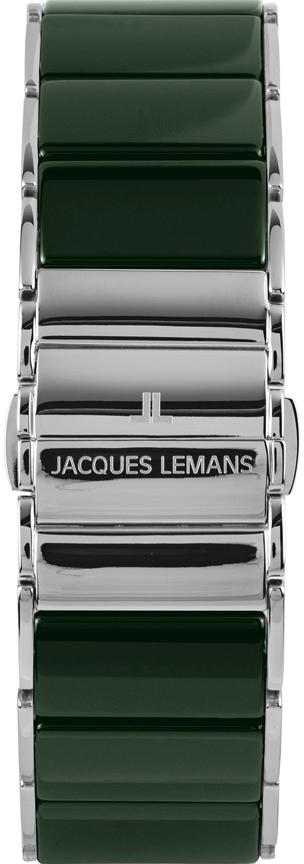 Jacques Lemans Keramikuhr »Dublin« Quarzuhr, Armbanduhr, Damenuhr, Perlmutt-Zifferblatt,Glaskristalle