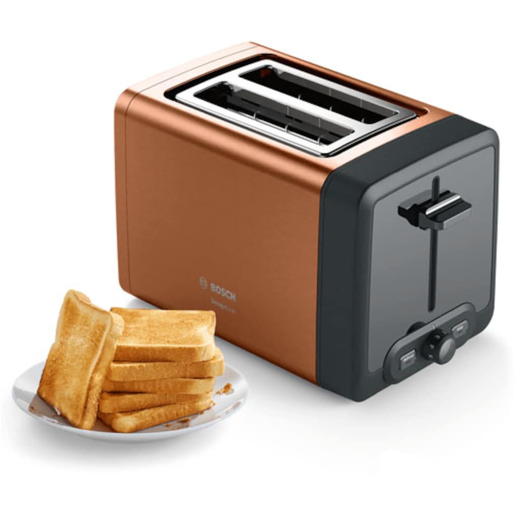 BOSCH Toaster »TAT4P429 DesignLine«, 2 kurze Schlitze, 970 W