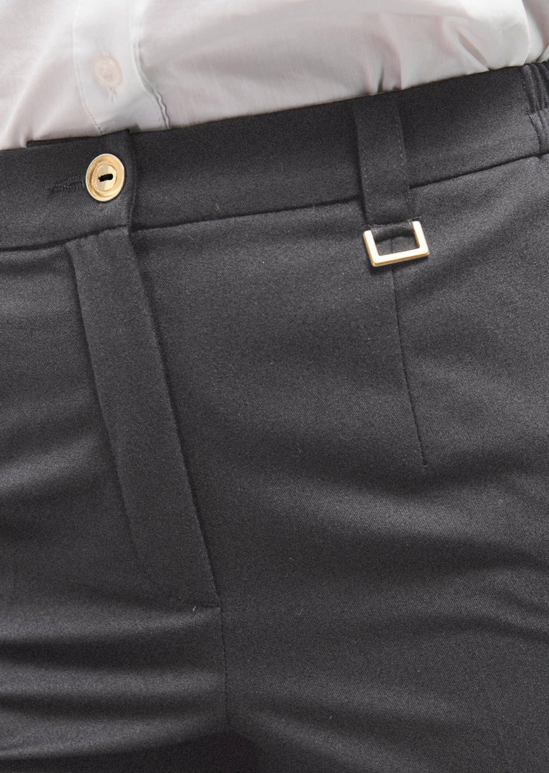 GOLDNER Stoffhose »Kurzgröße Bequeme Hose CARLA mit Bügelfalte«
