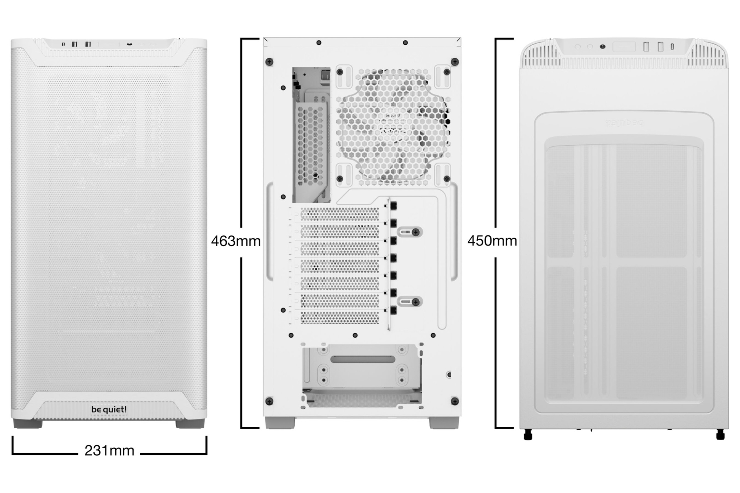 be quiet! PC-Gehäuse »PURE BASE 501 Airflow Window White«