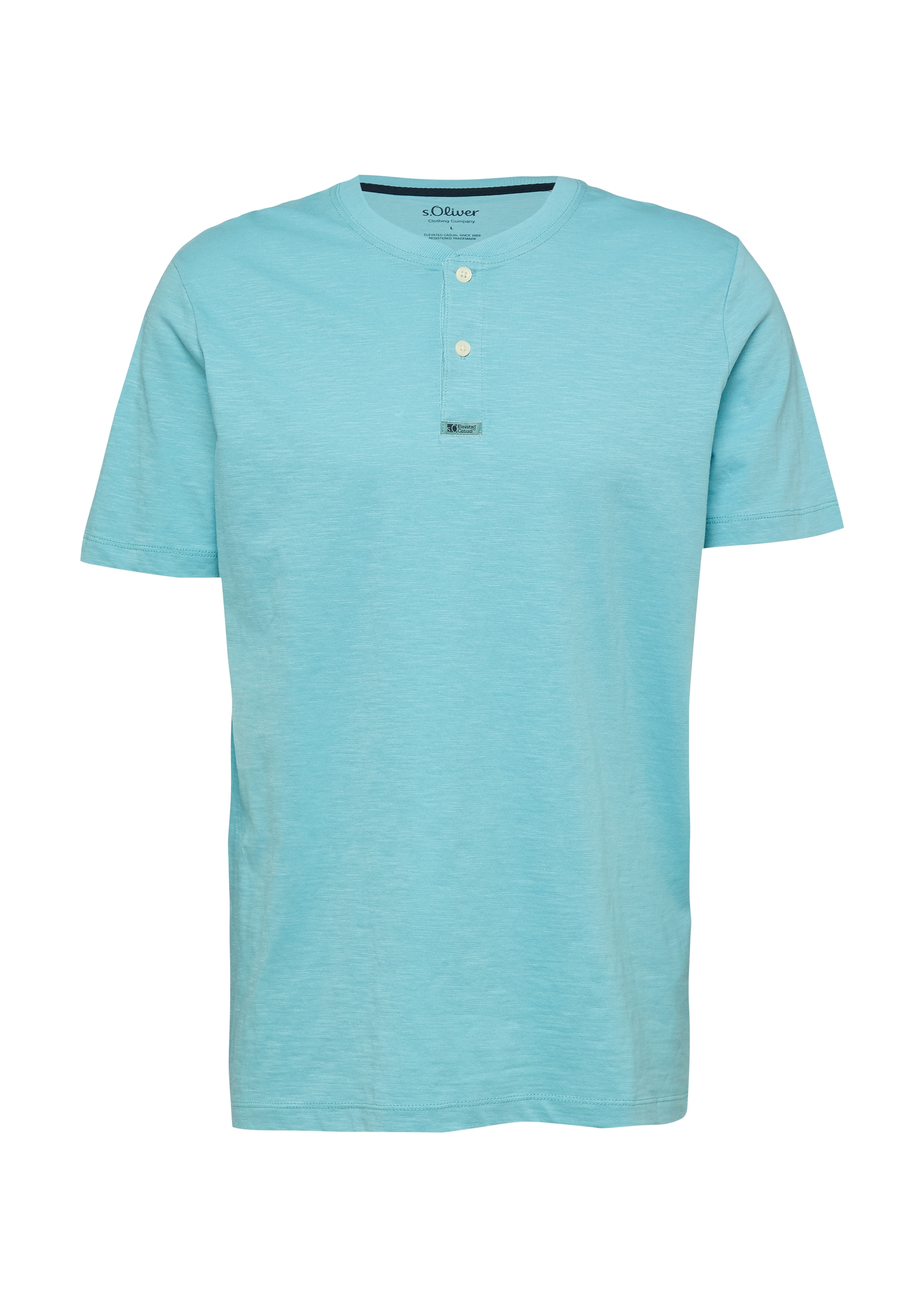 s.Oliver T-Shirt mit Henley Kragen