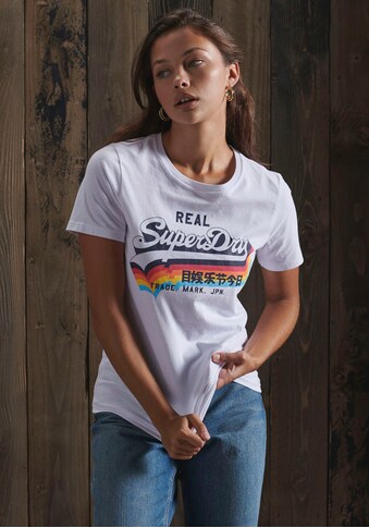 Superdry T-Shirt »Vintage Logo T-Shirt«, mit Rainbow Print kaufen