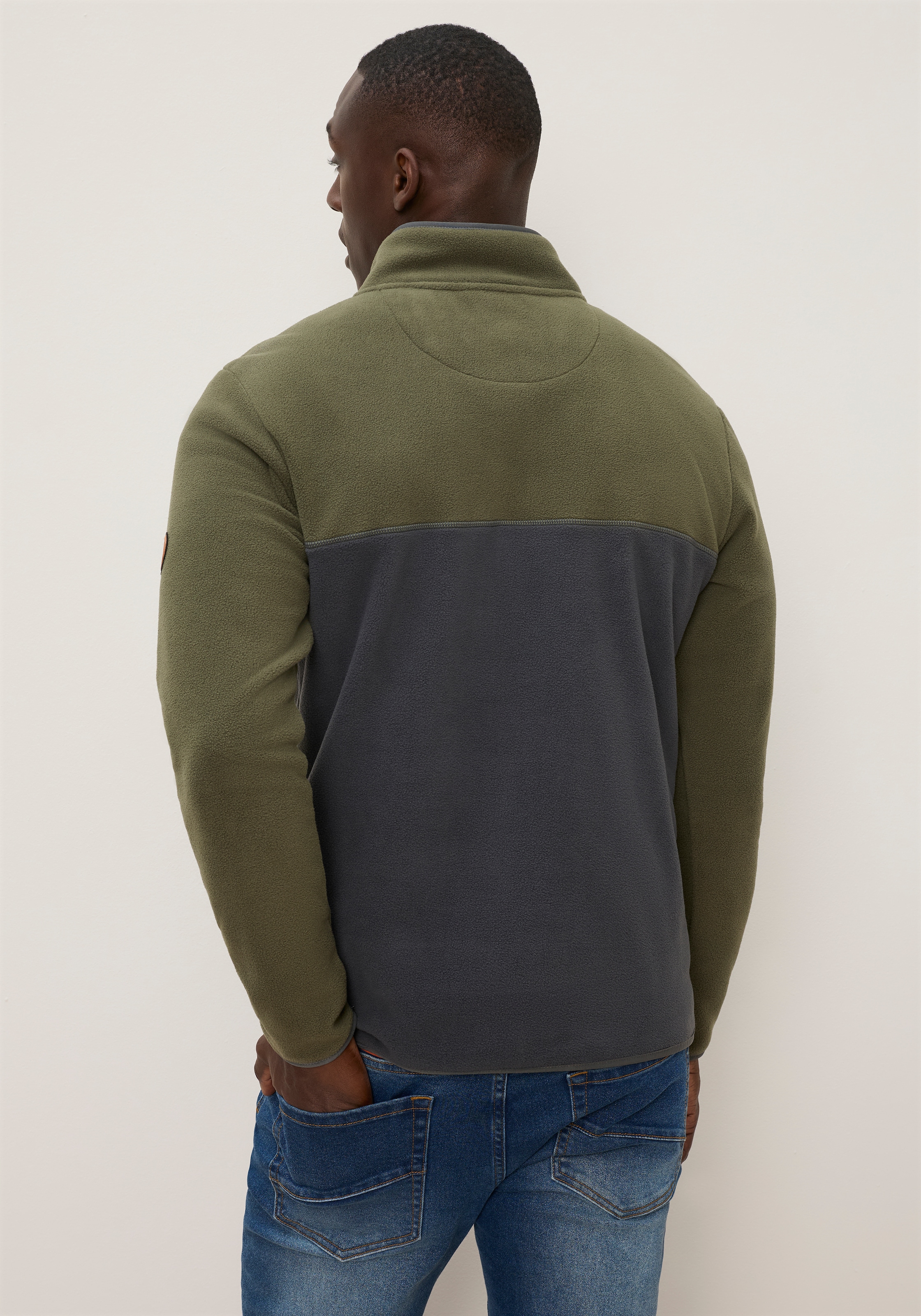 KangaROOS Fleecepullover , mit hochschließendem Kragen, Langarm-Design, auch in größeren Größen
