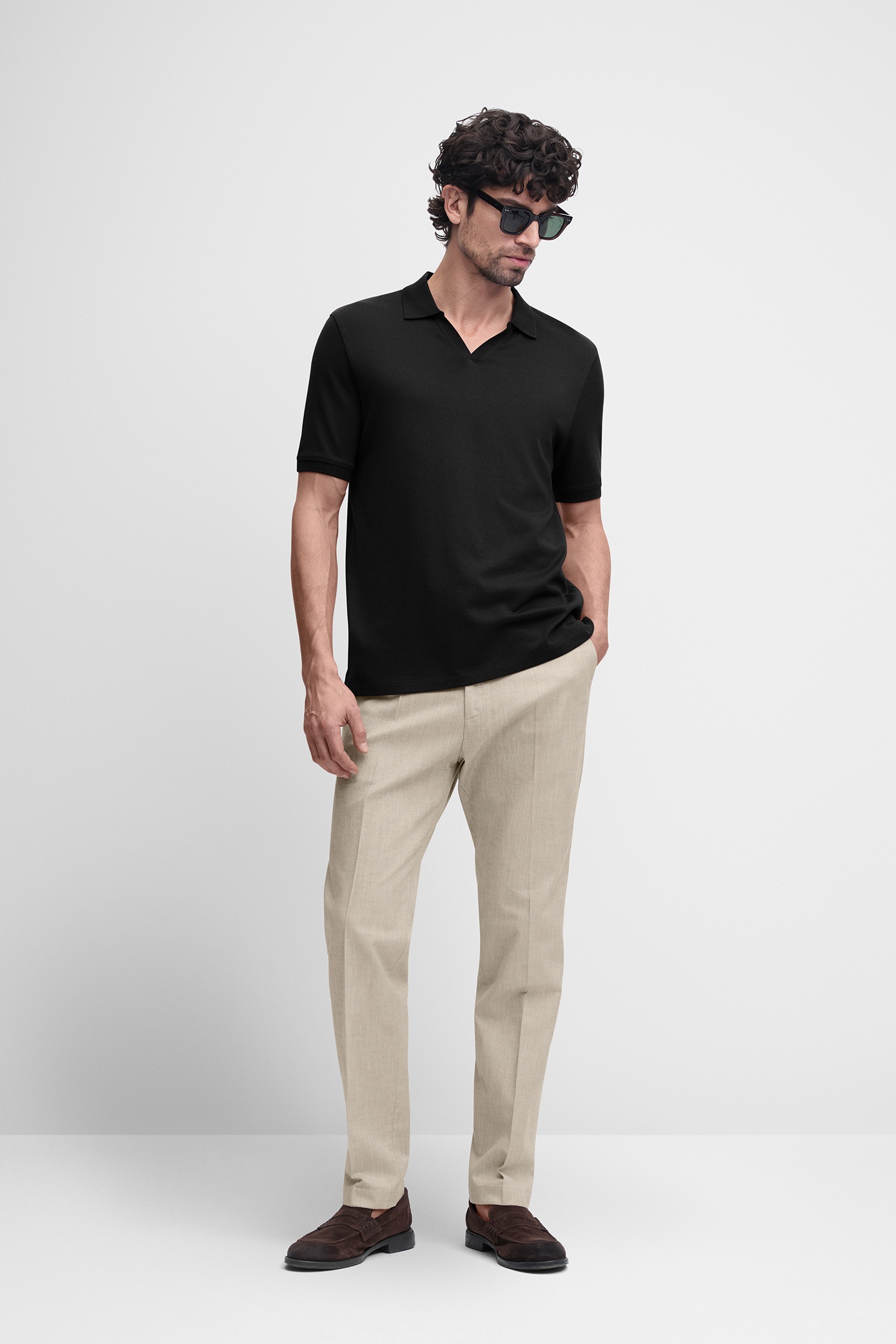 Cinque Poloshirt »CIBOLL« Polokragen, offene Knopfleiste, Relaxed Fit