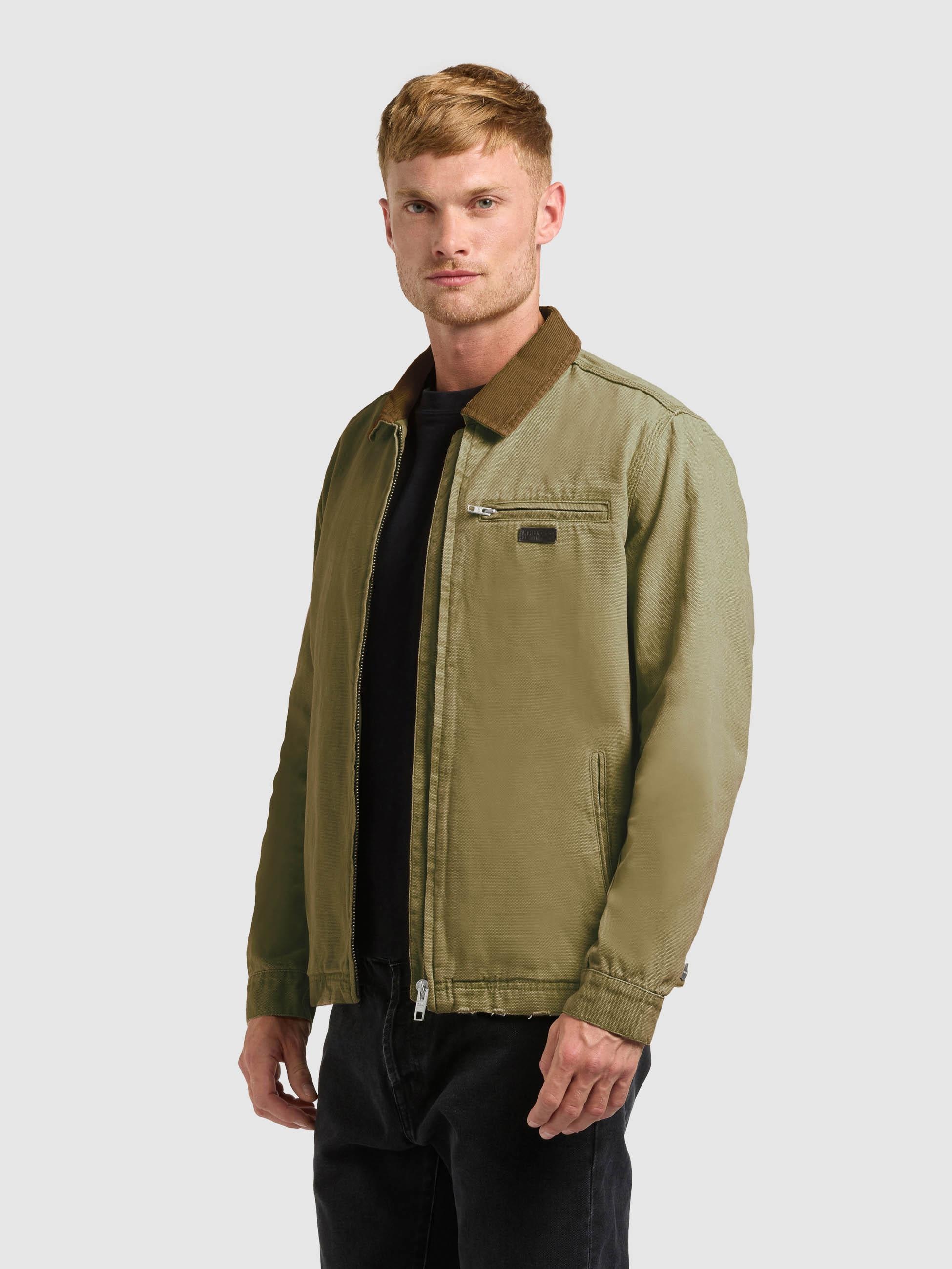 khujo Hemdjacke »Blousonjacke Deddy« ohne Kapuze Modische Herren Jacke mit Kordkragen
