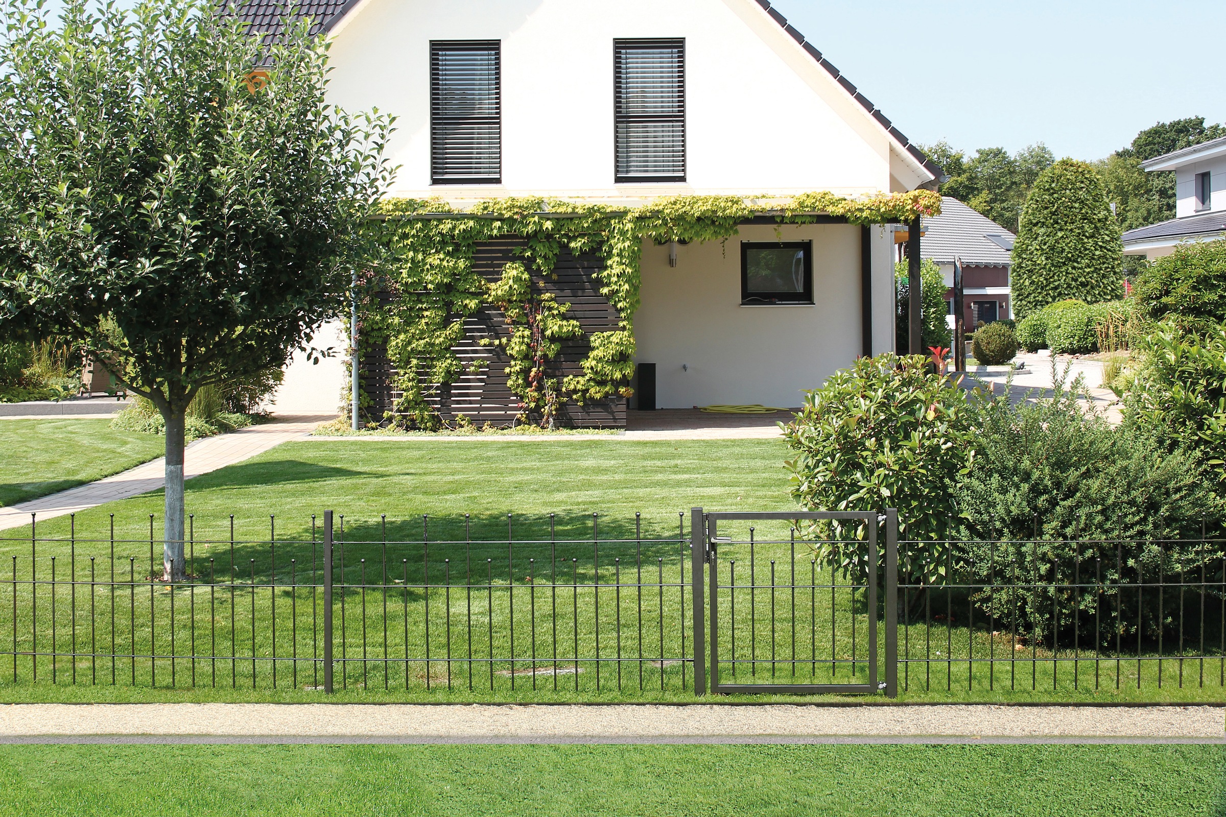 Alberts Metallzaun »Madrid« Höhe: 49,5, 73,5 und 98,5 cm, Gesamtlänge: 10 m, zum Einbetonieren