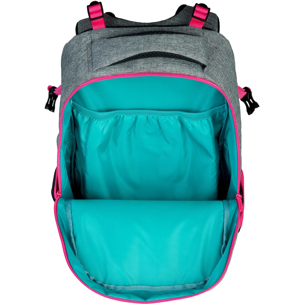 neoxx Schulrucksack »Active, Pink and Famous«, reflektierende Details