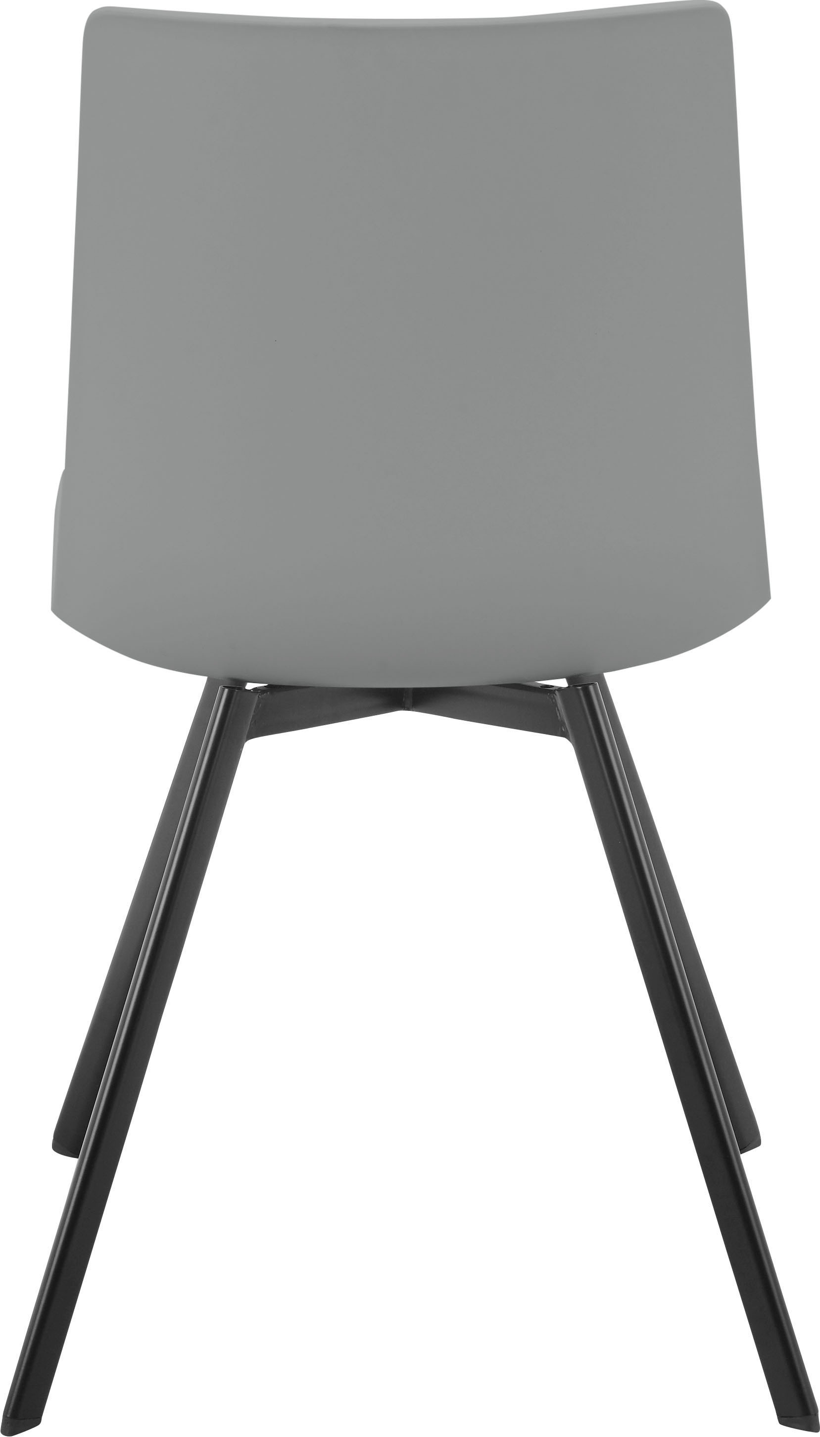 INOSIGN Esszimmerstuhl »Ayden«, 2 St., Polyester, festmontierte Sitzkissen,  Gestell aus Metall, Sitzhöhe 48 cm bei OTTO
