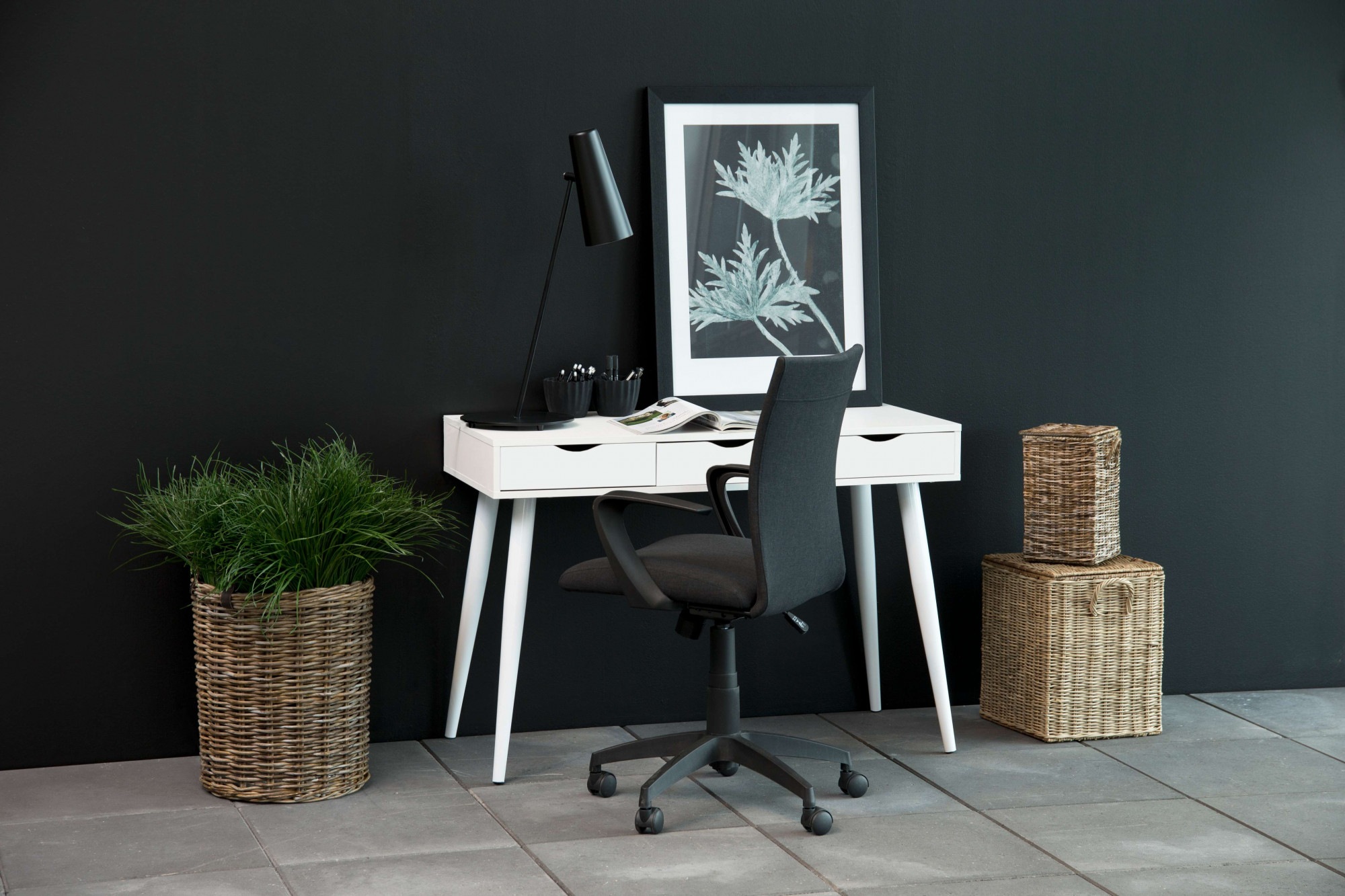 ACTONA GROUP Schreibtisch »Neptun«, Bürotisch, Arbeitstisch, mit 3 Schubladen, Breite 110 cm