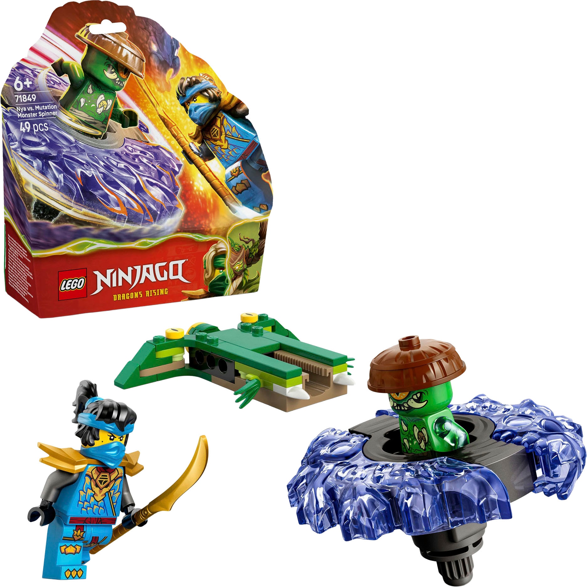 LEGO® Konstruktionsspielsteine »Nya vs. Mutationsmonster-Spinner (71849), LEGO Ninjago«